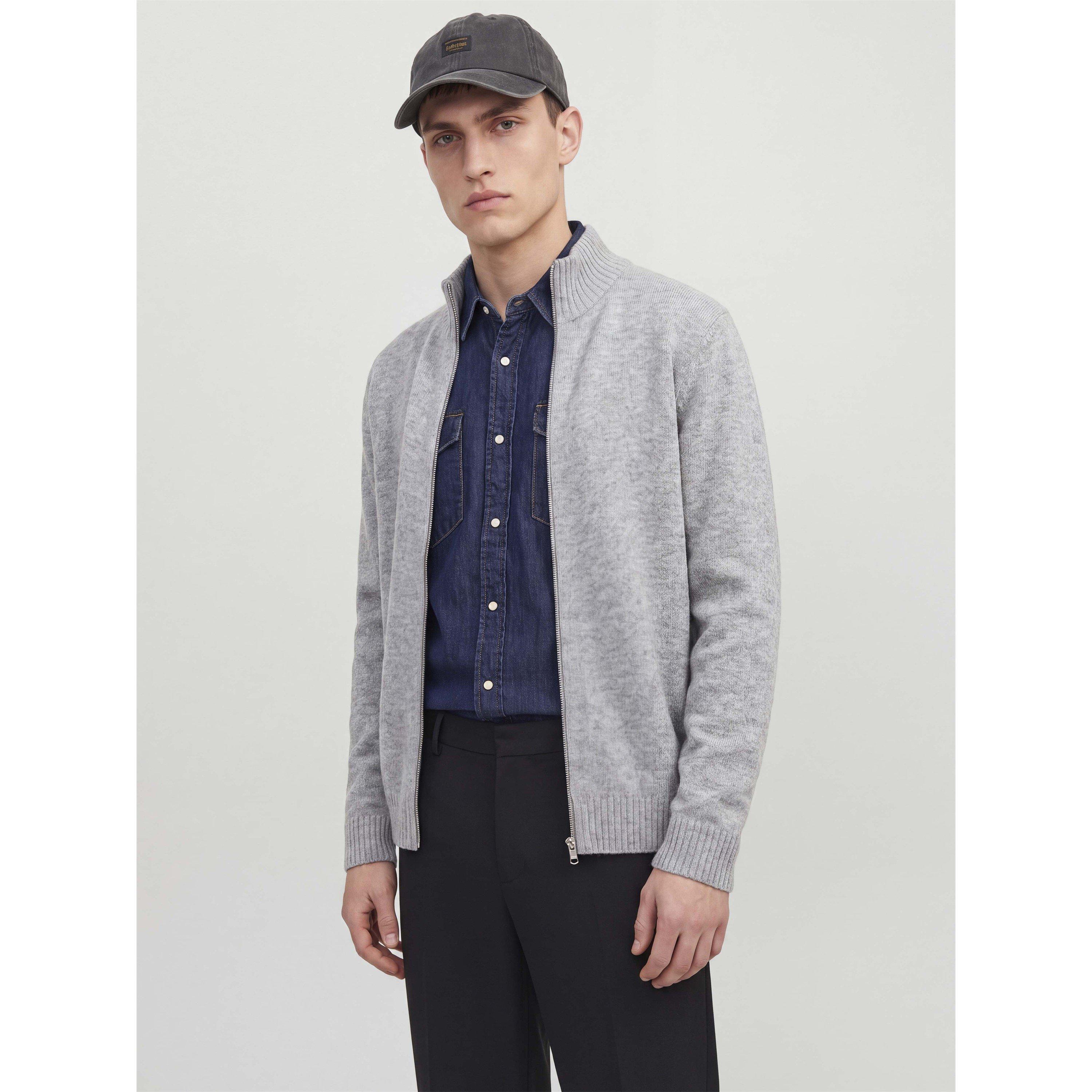 Lt Grey Melange - Jack and Jones - Jack Soho Ollie Knt Sn63 - 3