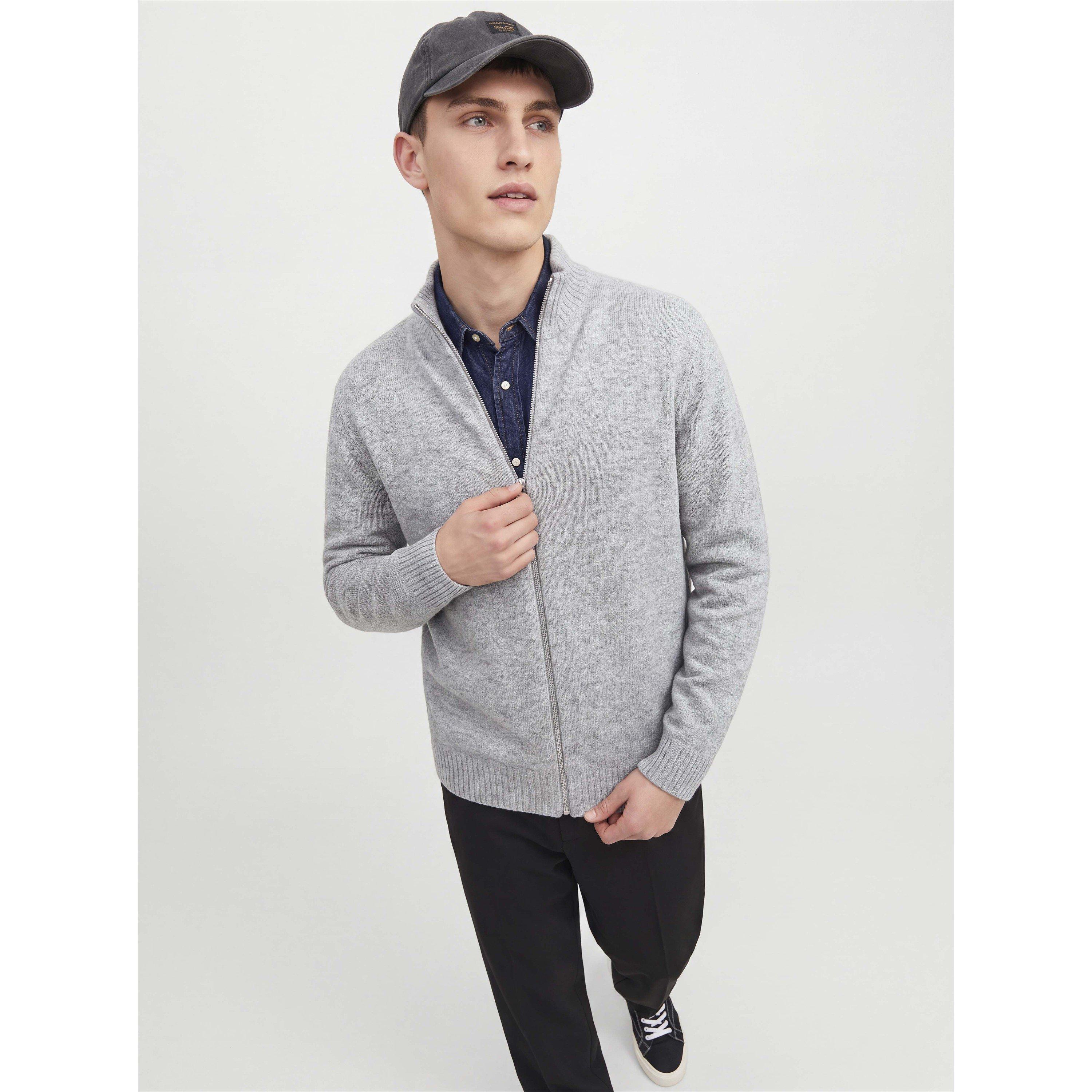 Lt Grey Melange - Jack and Jones - Jack Soho Ollie Knt Sn63 - 8
