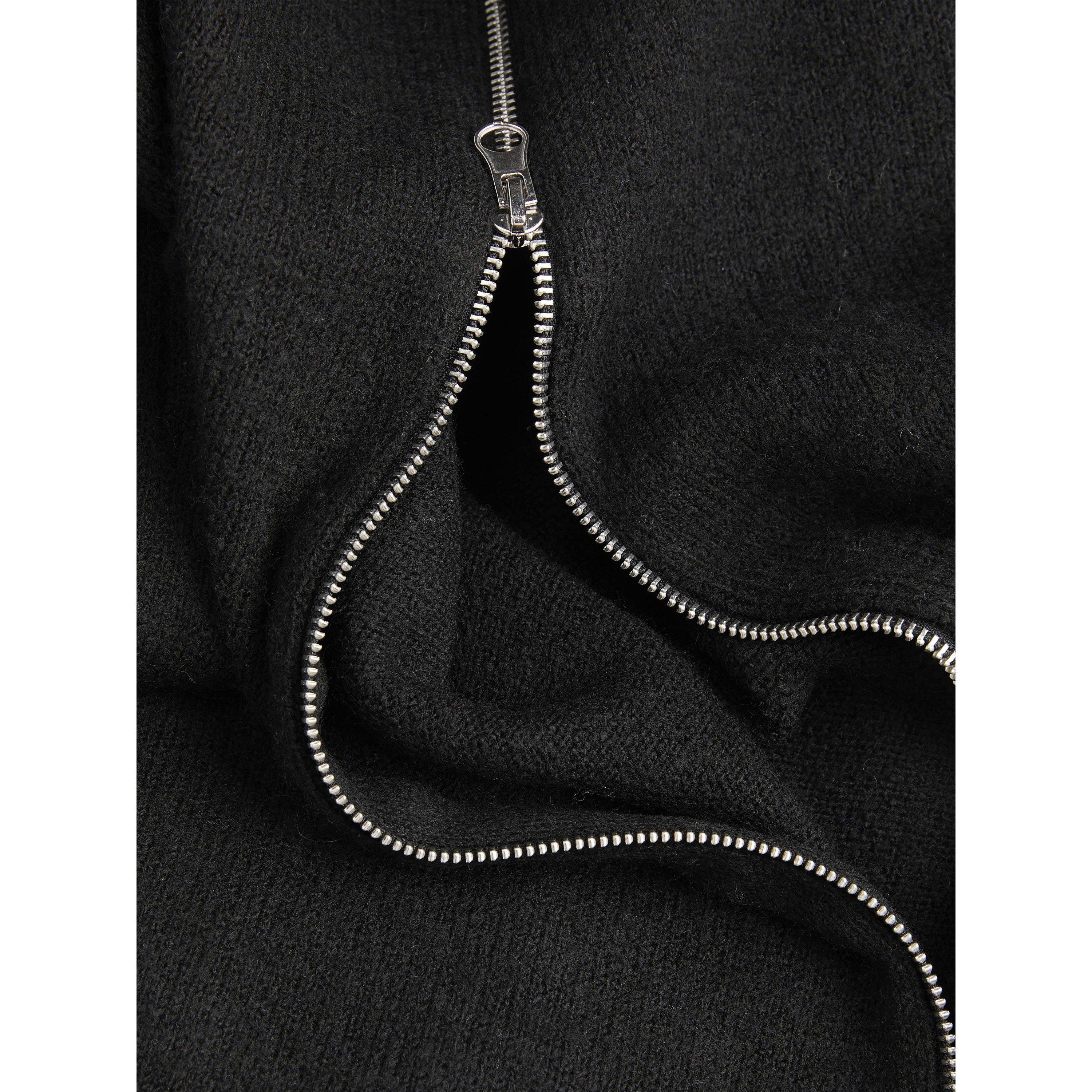 Sort - Jack and Jones - Men's Soho Ollie 1/4 Zip Funnel-Neck Knitted Top - 5
