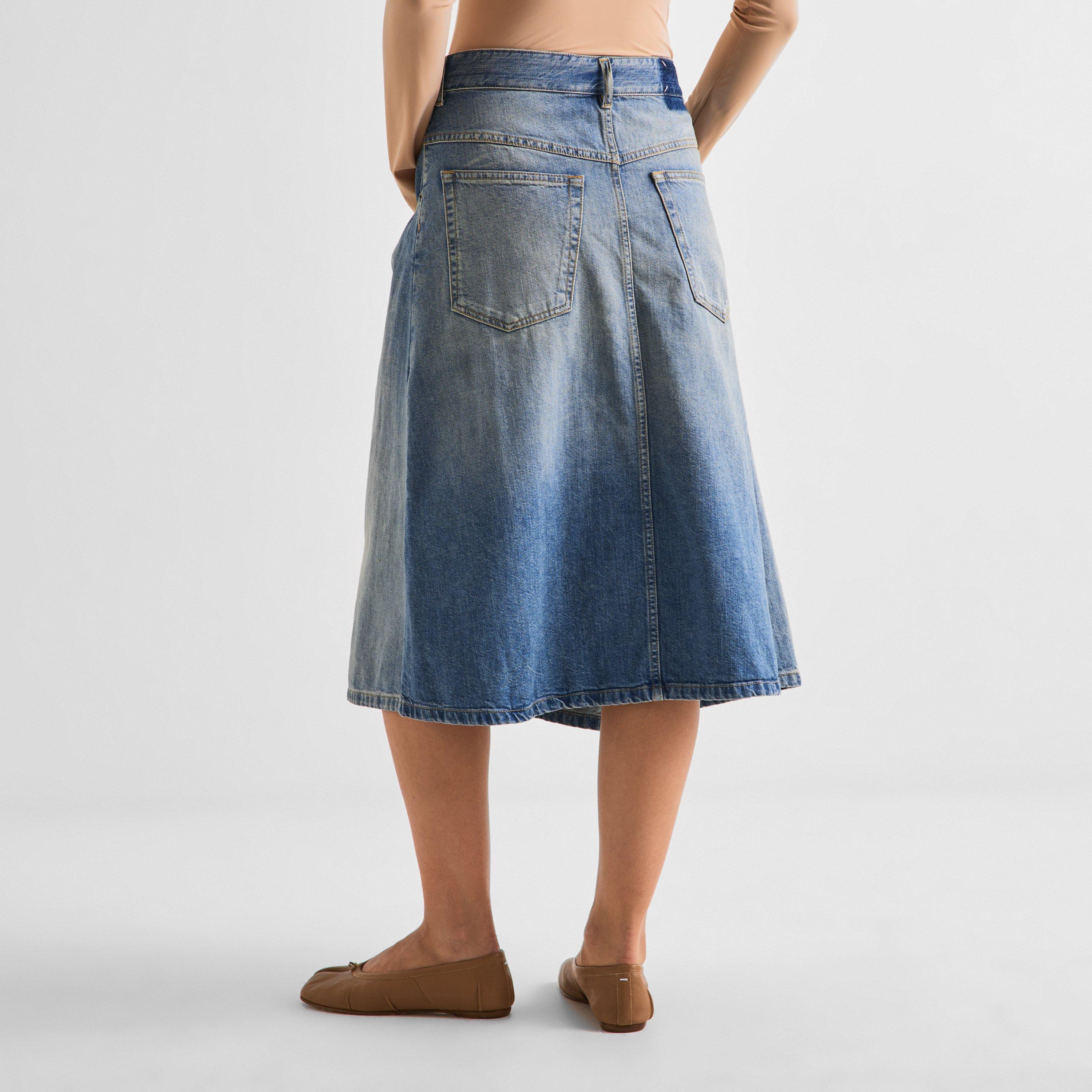Old Blue - Maison Margiela - Women's Wrap Denim Skirt - 4