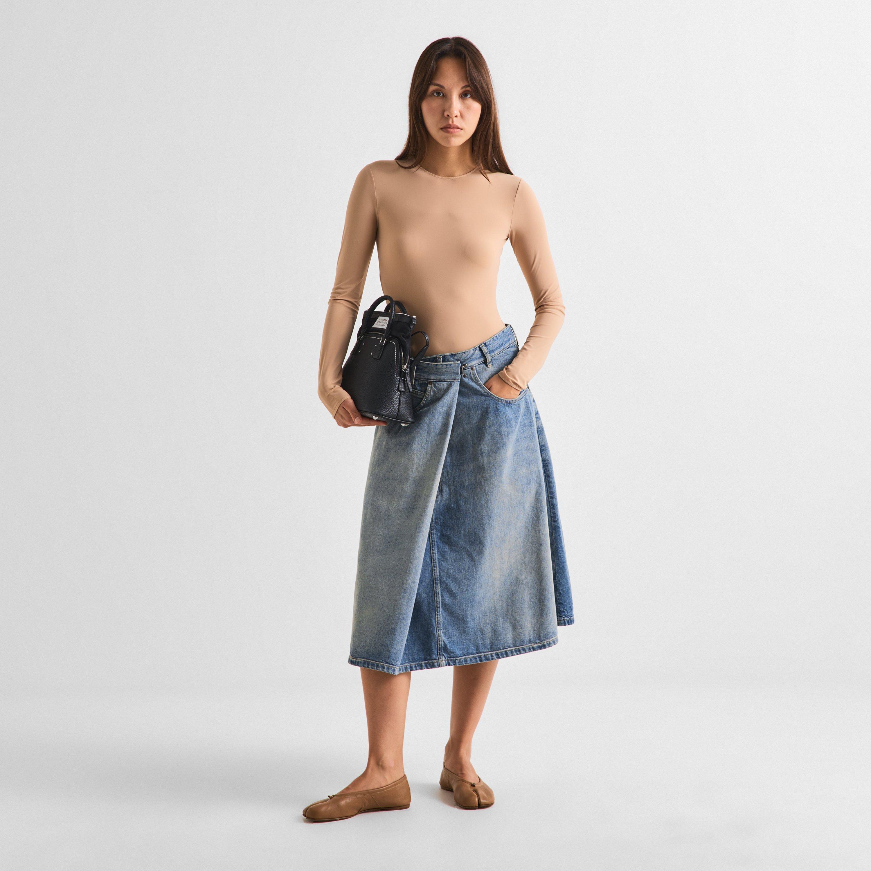 Old Blue - Maison Margiela - Women's Wrap Denim Skirt - 6