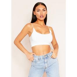 Missy Empire Round Scoop Neck Strappy Bralet