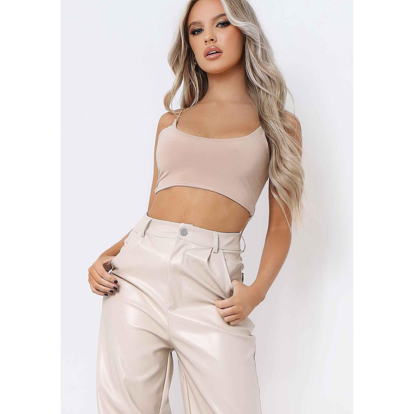 Round Scoop Neck Strappy Bralet