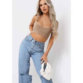 Missy Empire Round Scoop Neck Strappy Bralet