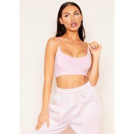 Missy Empire Round Scoop Neck Strappy Bralet