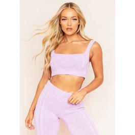 Missy Empire Knitted Ribbed Crop Top