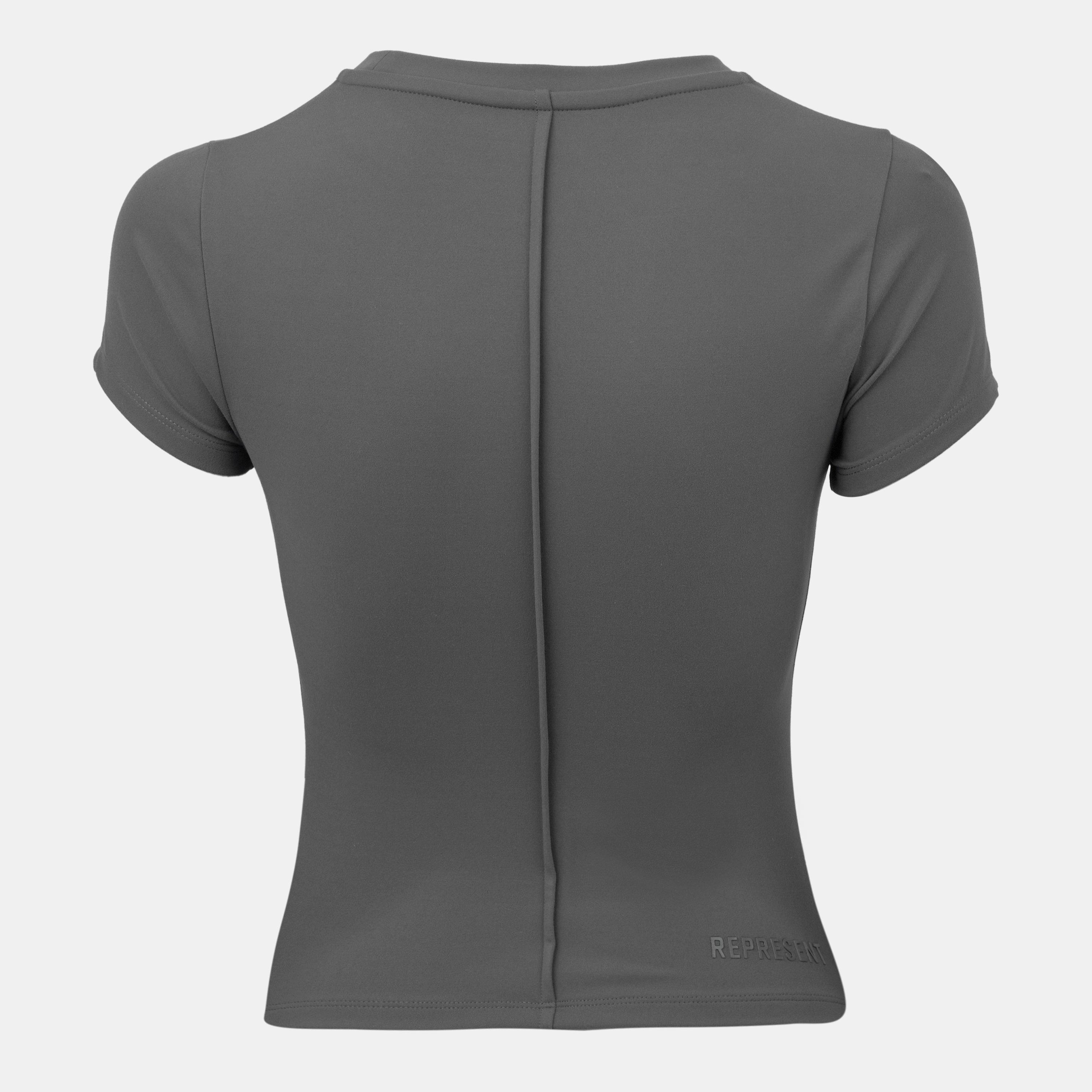 Grey - Represent - Women's Rep Baby T-Shirt, 90s-Inspired Fitted - 2