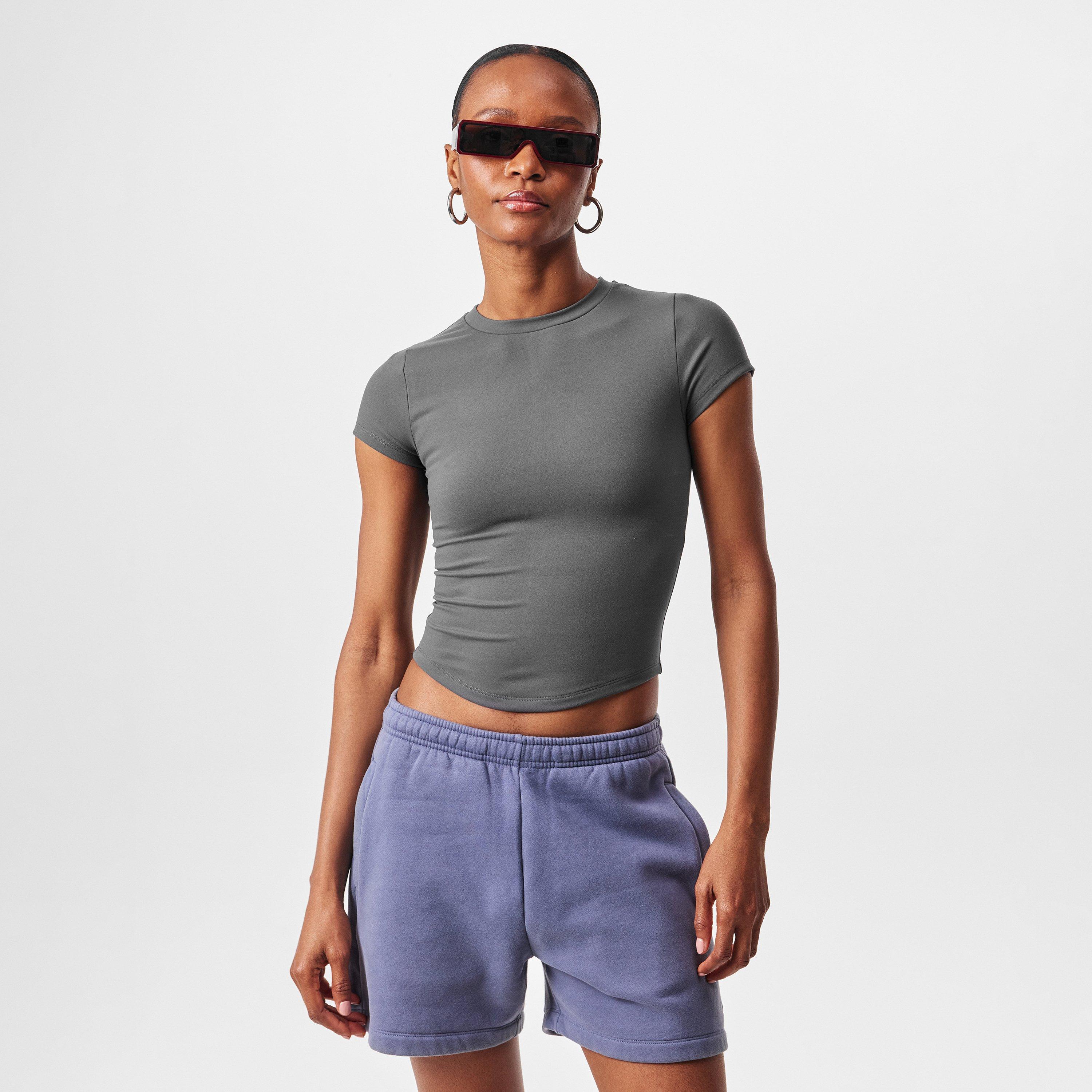 Grey - Represent - Women's Rep Baby T-Shirt, 90s-Inspired Fitted - 3