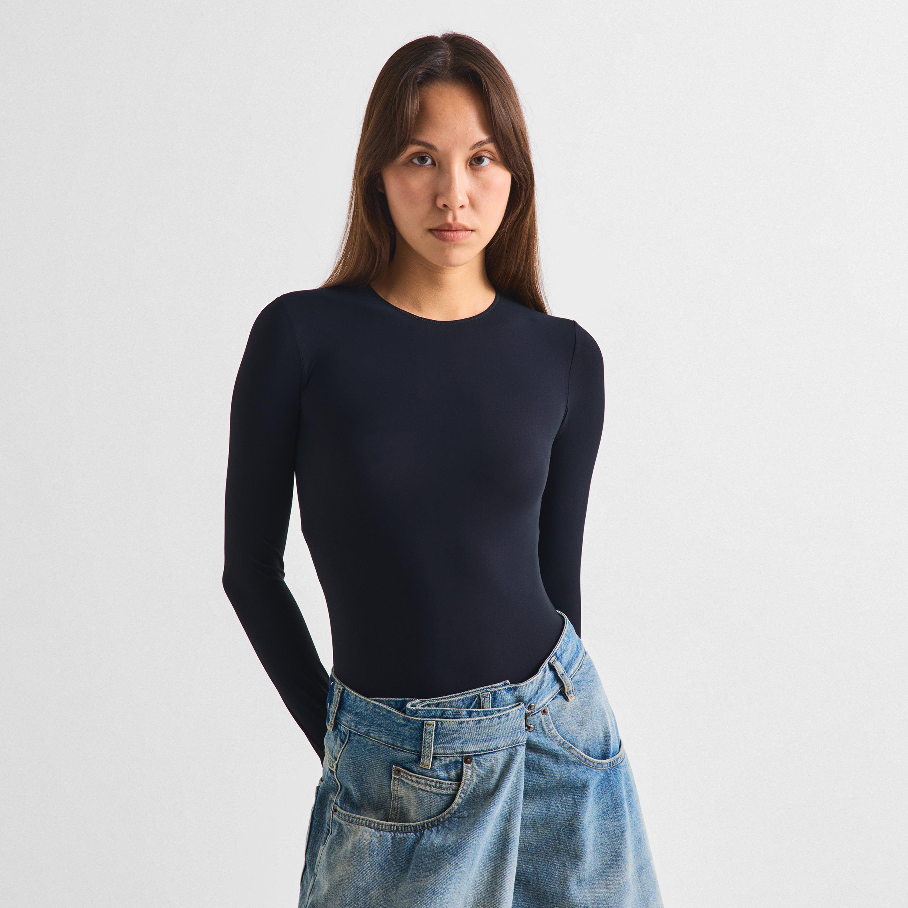 Black - Maison Margiela - Women's Tech Long-Sleeve Bodysuit - 3