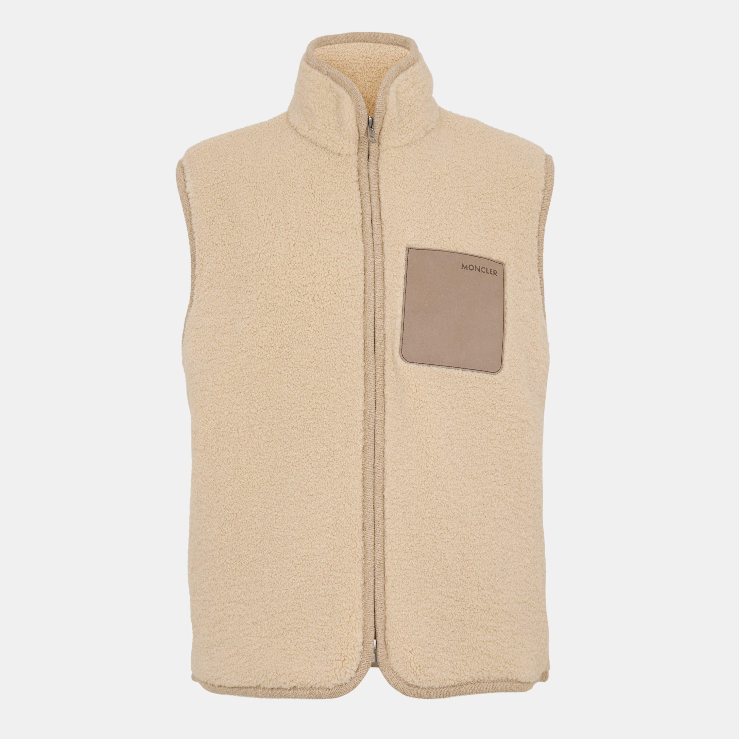 Beige 200 - Moncler - Men's Quilted Front Zip Gilet - 1