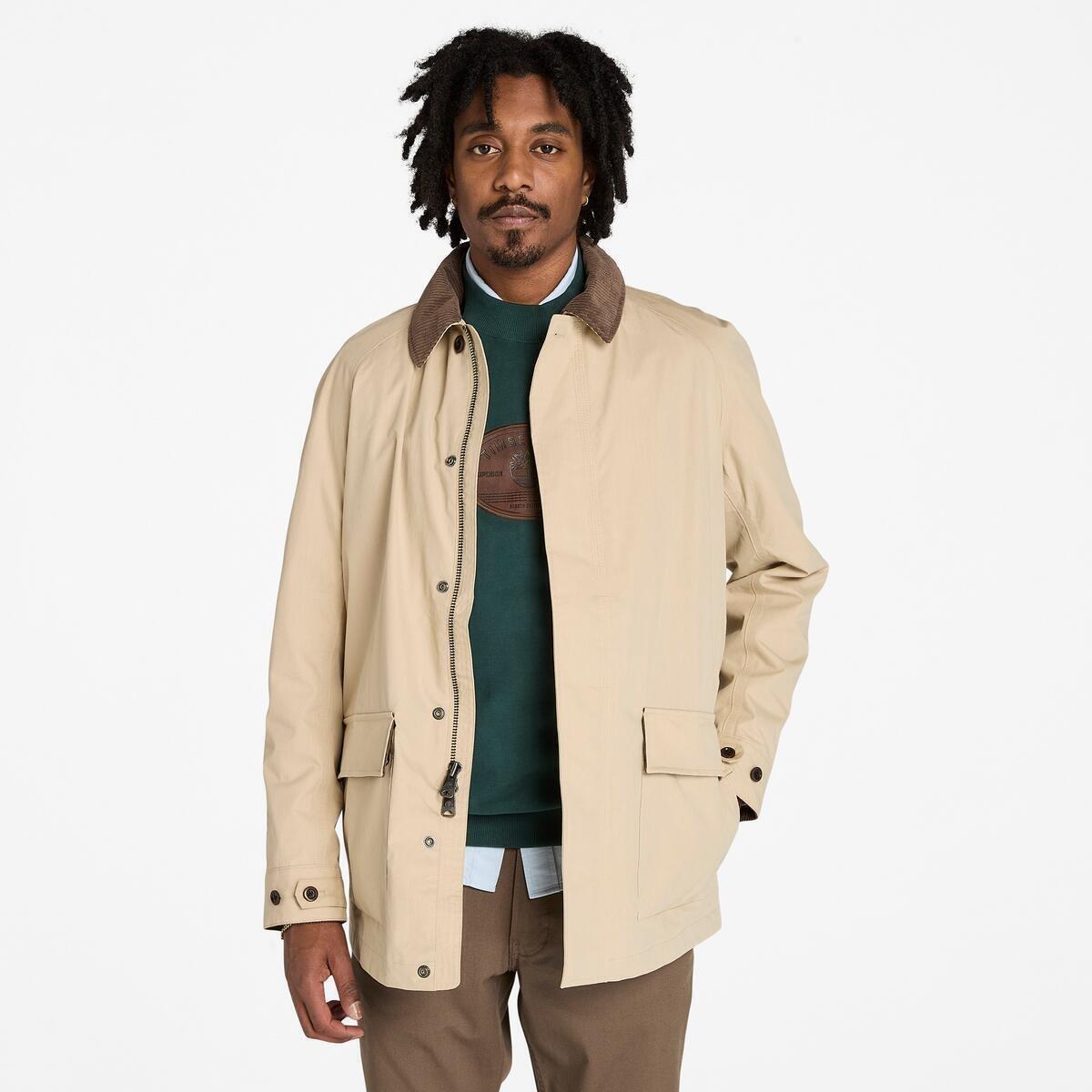 Timberland Men's Timb Cotton Structured Fit Barn Jacket - Safari - 2XL