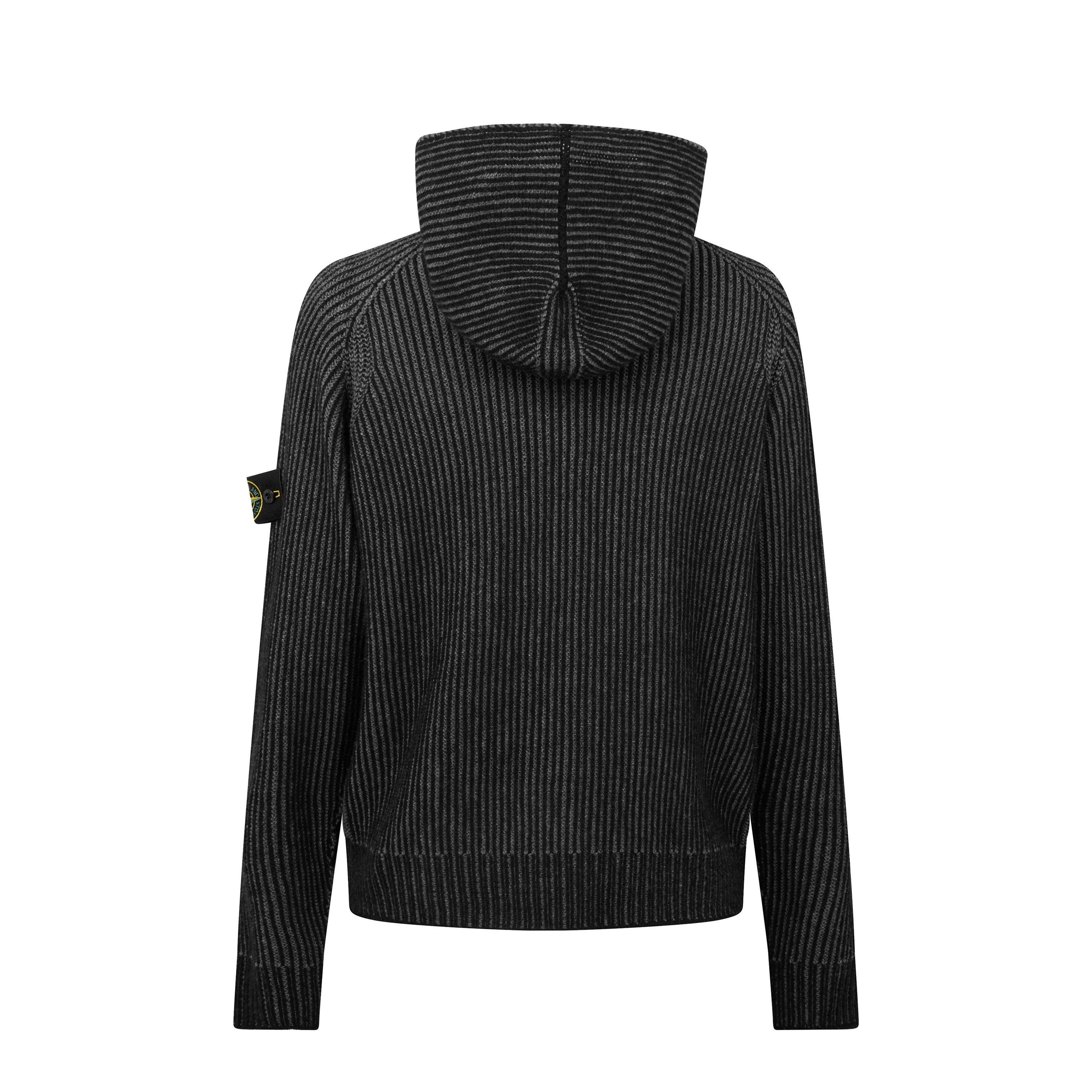 Black V0029 - Stone Island - Stone Cashmere Zip Sn64 - 2