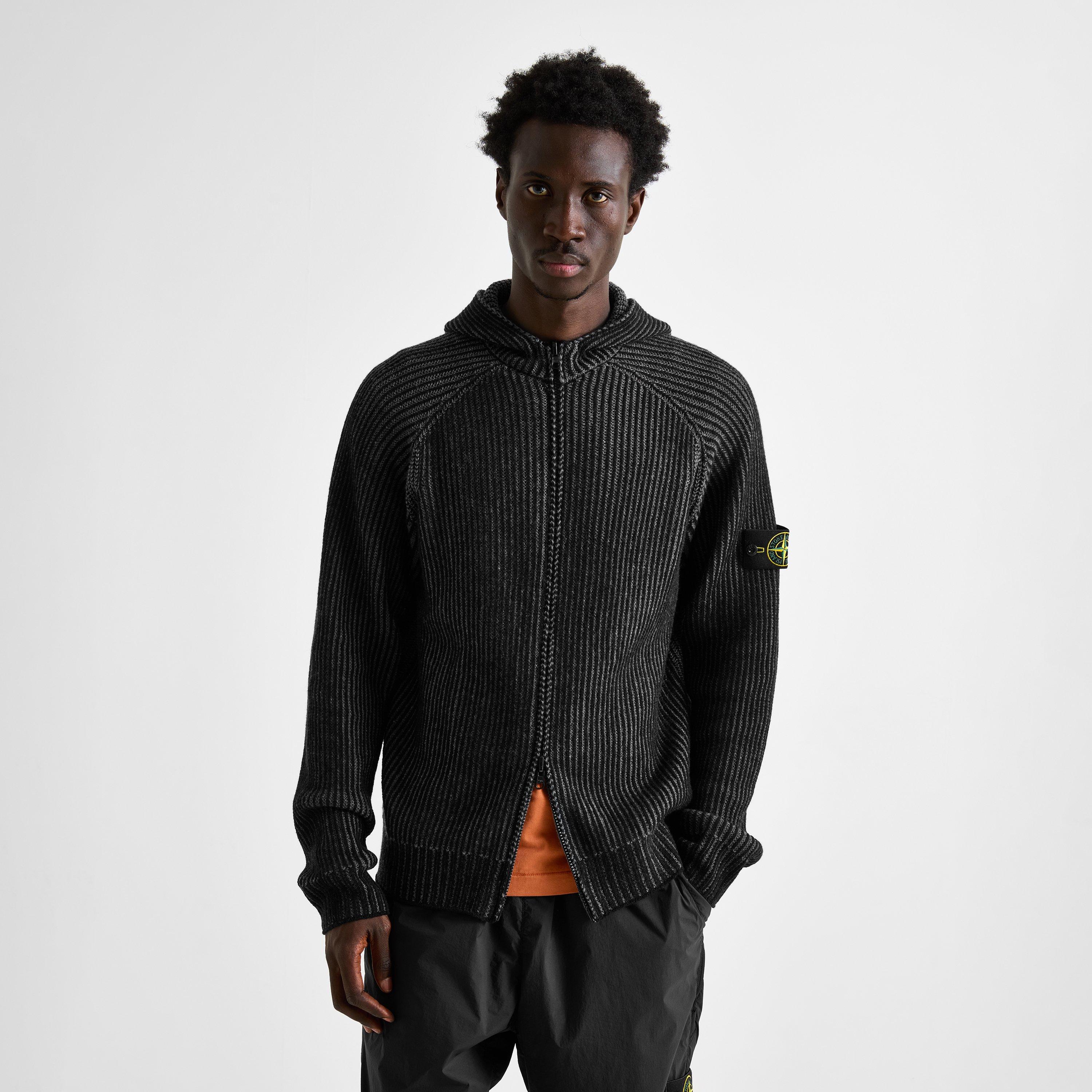 Black V0029 - Stone Island - Stone Cashmere Zip Sn64 - 3