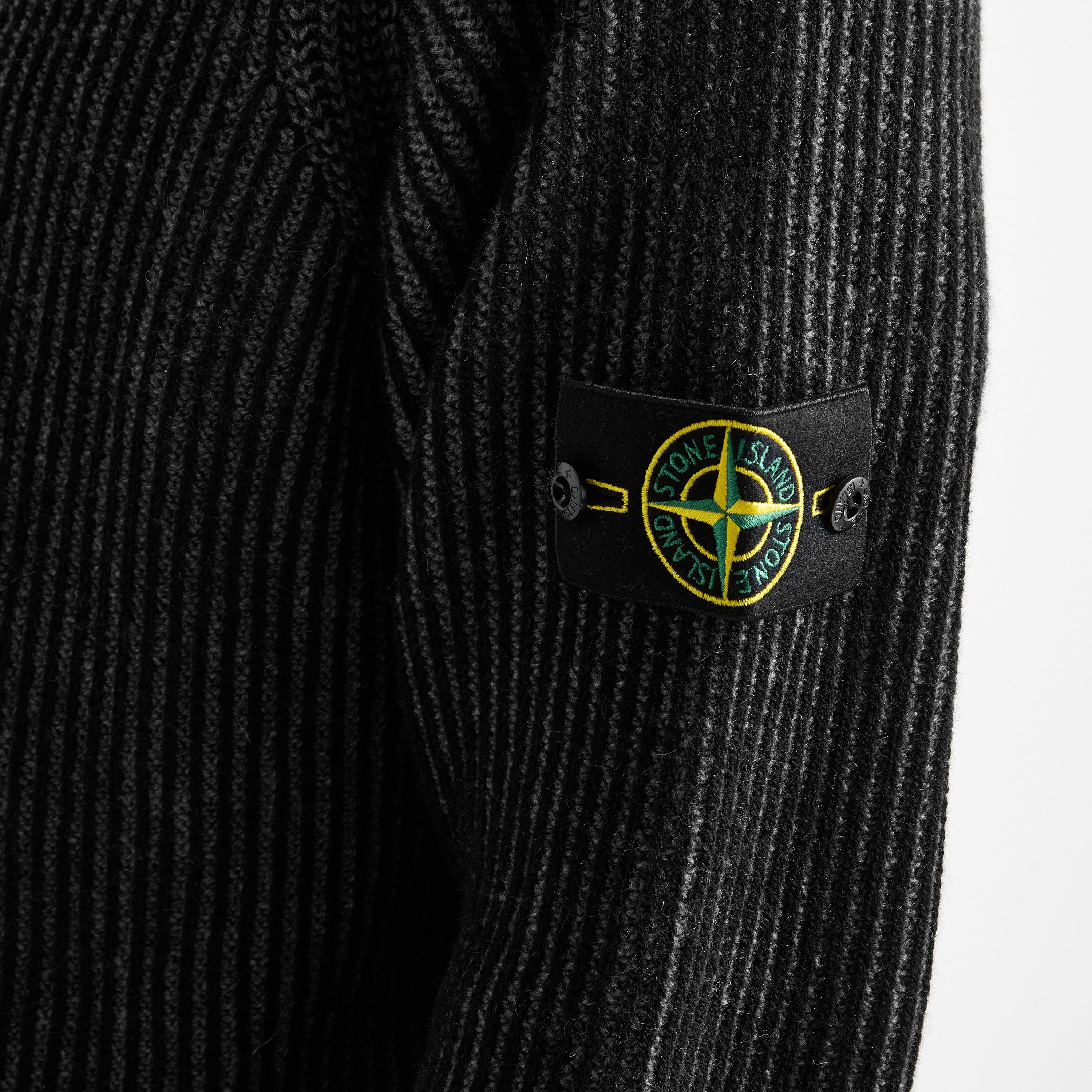 Black V0029 - Stone Island - Stone Cashmere Zip Sn64 - 5