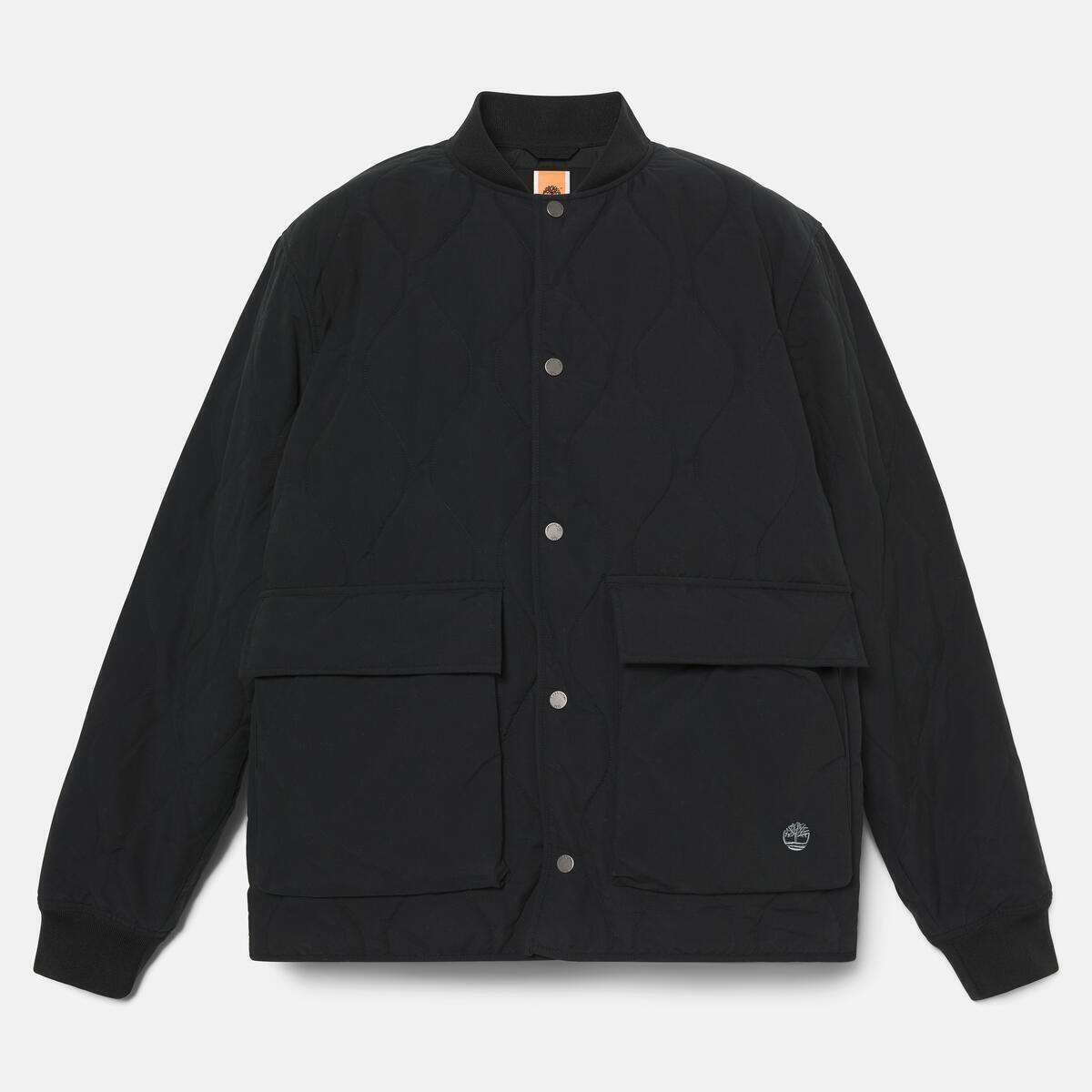 Black - Timberland - Men's Diamond Quilted Weather-Resistant Jacket - 2