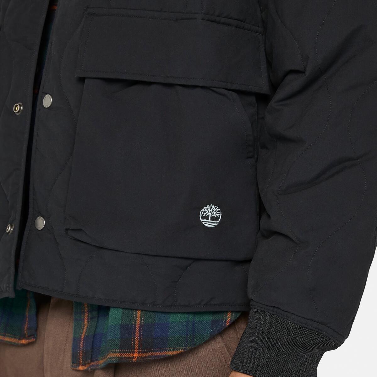 Black - Timberland - Men's Diamond Quilted Weather-Resistant Jacket - 3