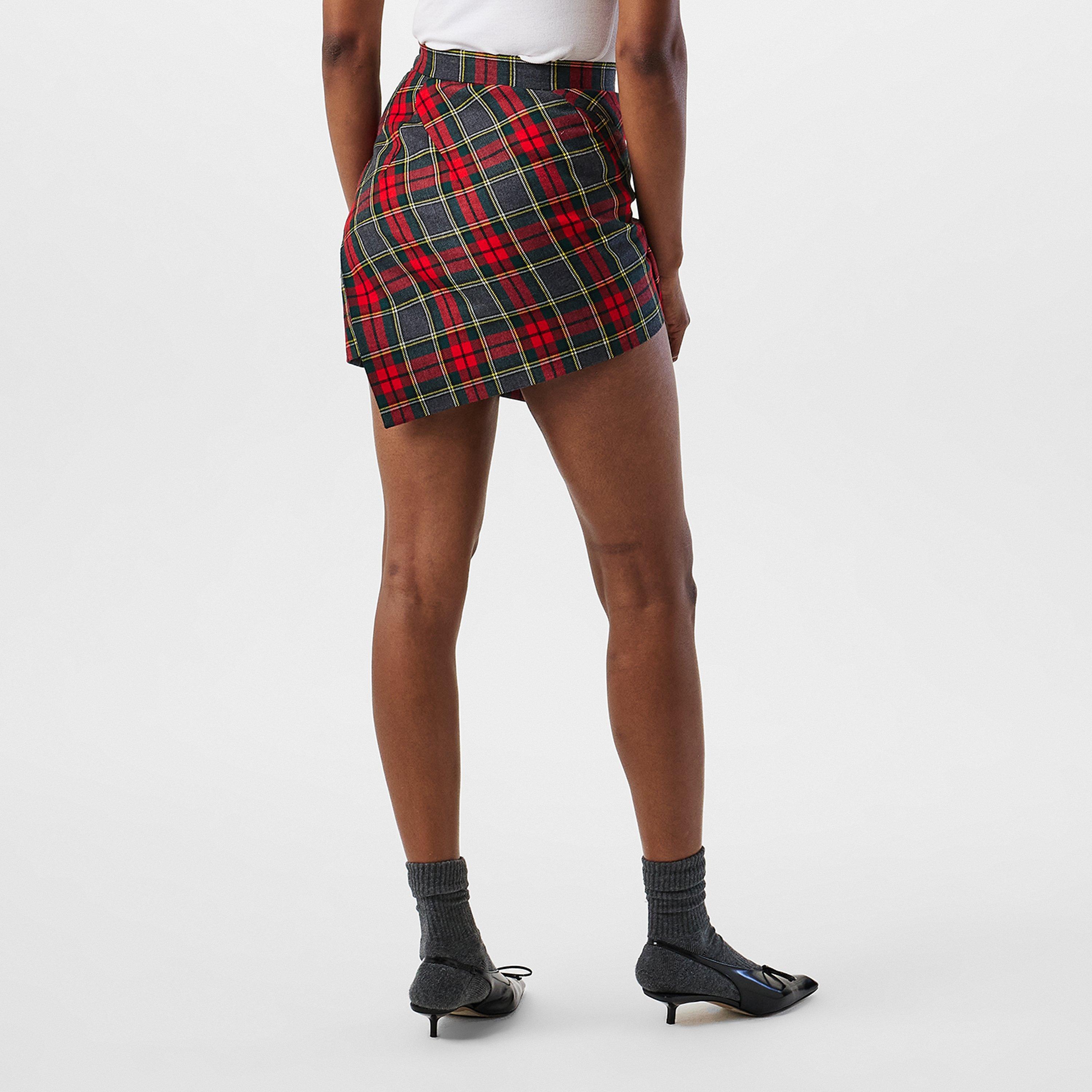 Red/Green - Vivienne Westwood - Women's Viv Tartan Mini Skirt - 4