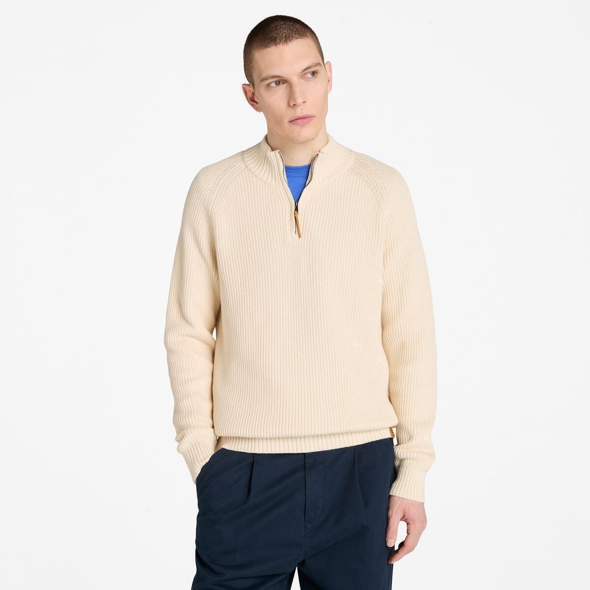 Timberland Men's Ribbed Crew Neck Jumper - Angora - M