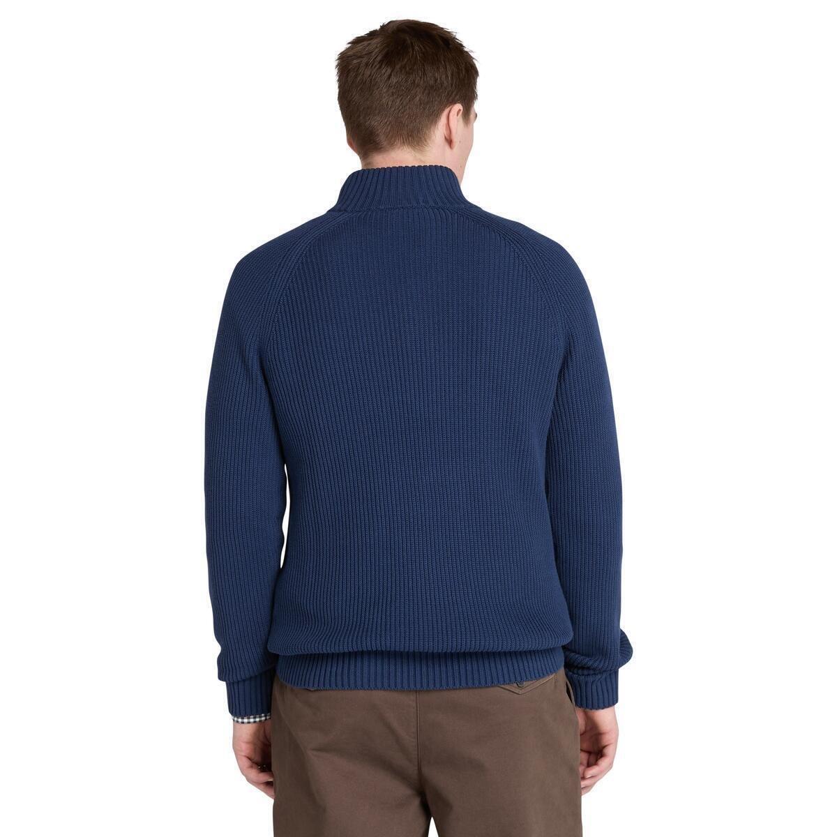 Peacoat - Timberland - Men's Ribbed Crew Neck Jumper - 3