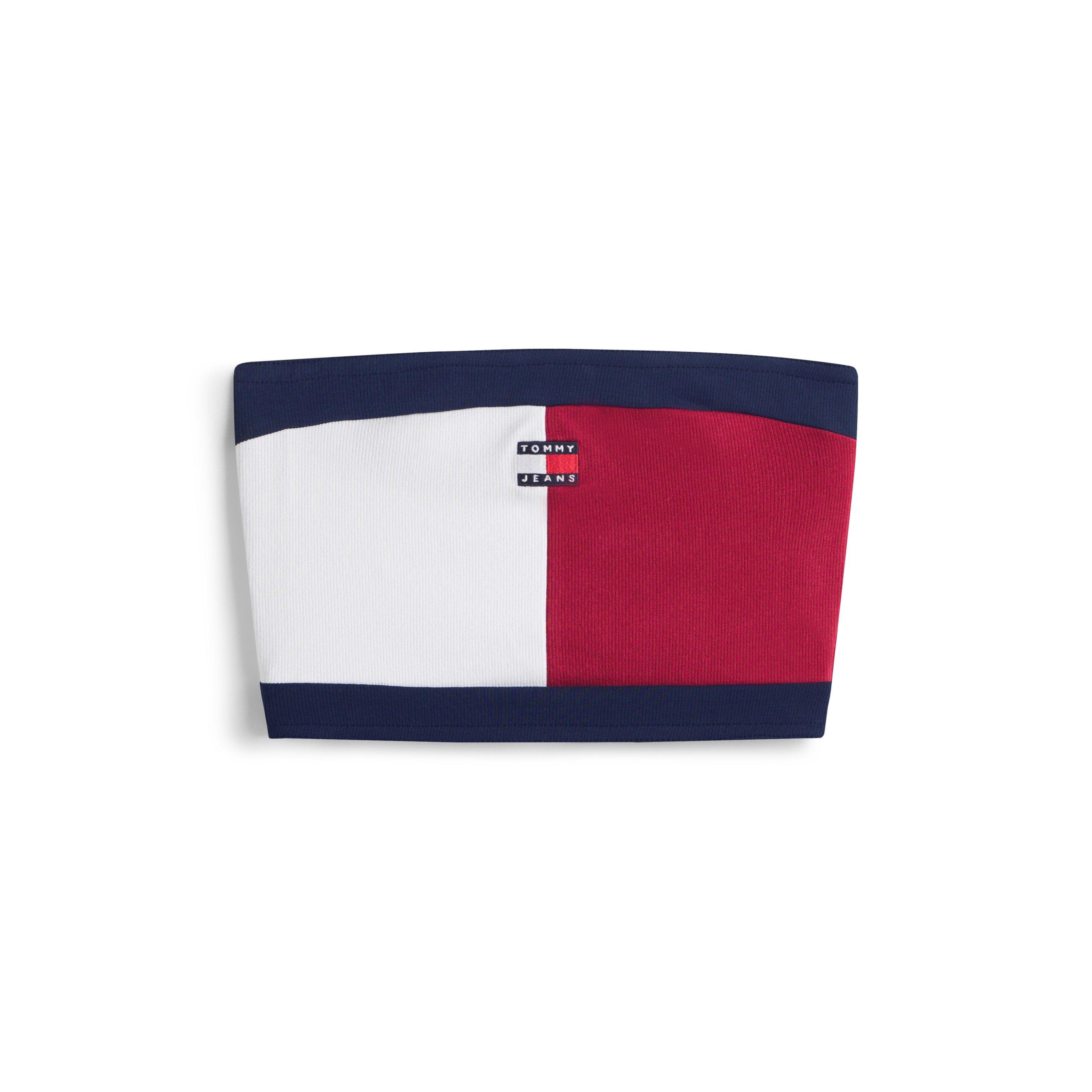 Tommy Jeans Women's Lavish Cerise Tj Flag Tube Top Ld61