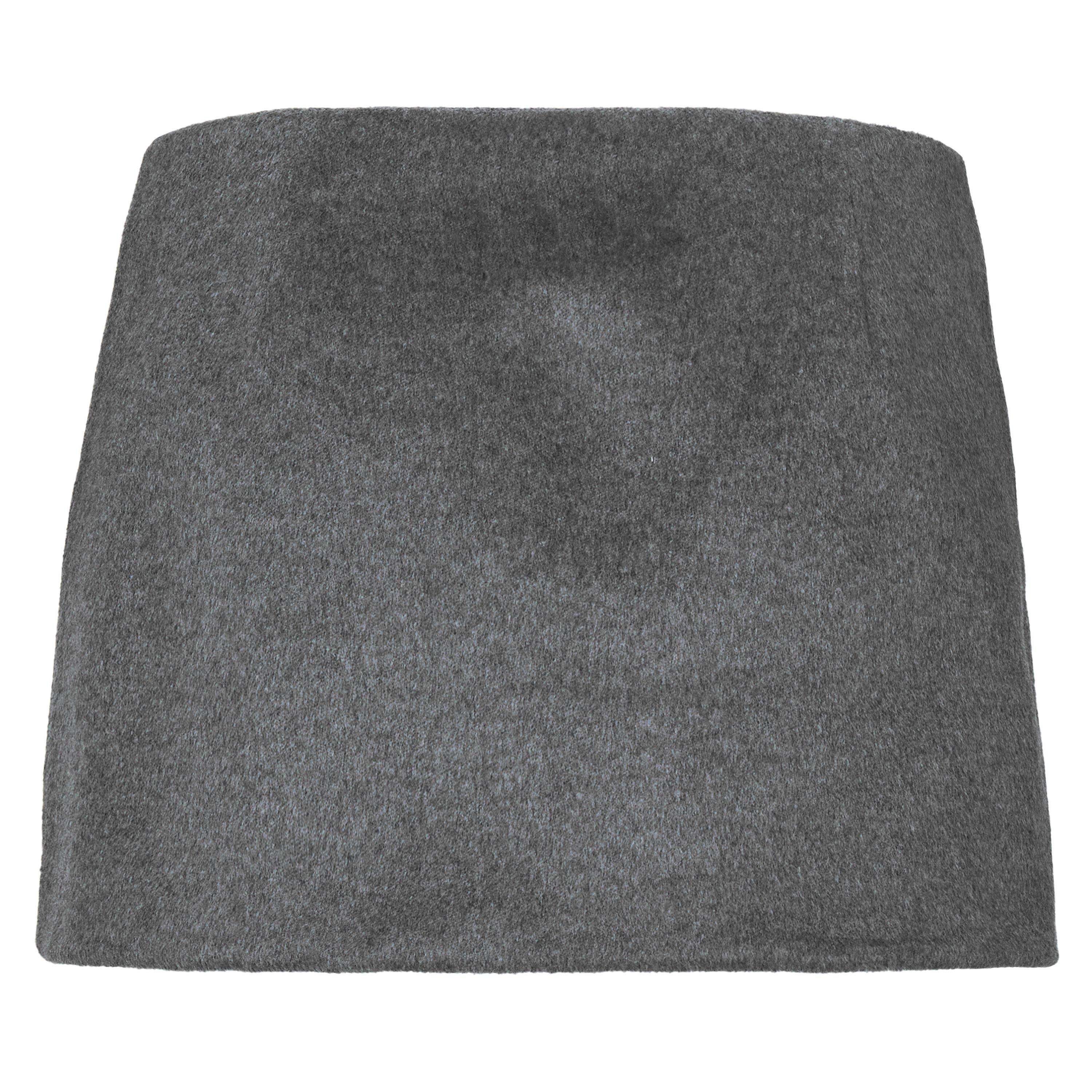 Blu Grigio - Miu Miu - Women's Reversible Mini Skirt - 7