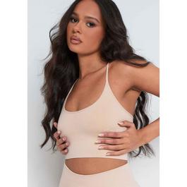 Missy Empire Sport Cross Strap Seamless Gym Crop Top
