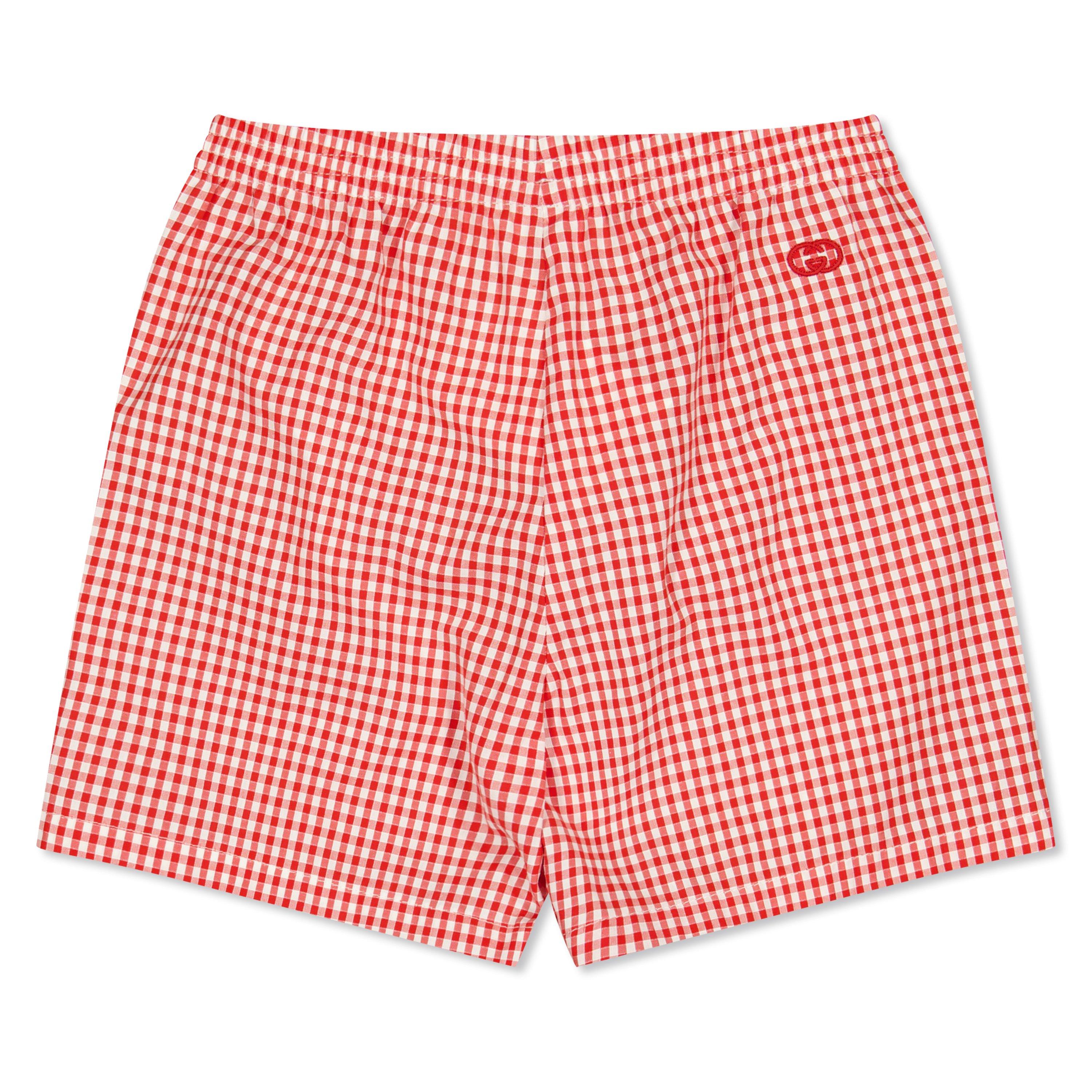 Red 6312 - Gucci - Gucci Check Shorts In61 - 2