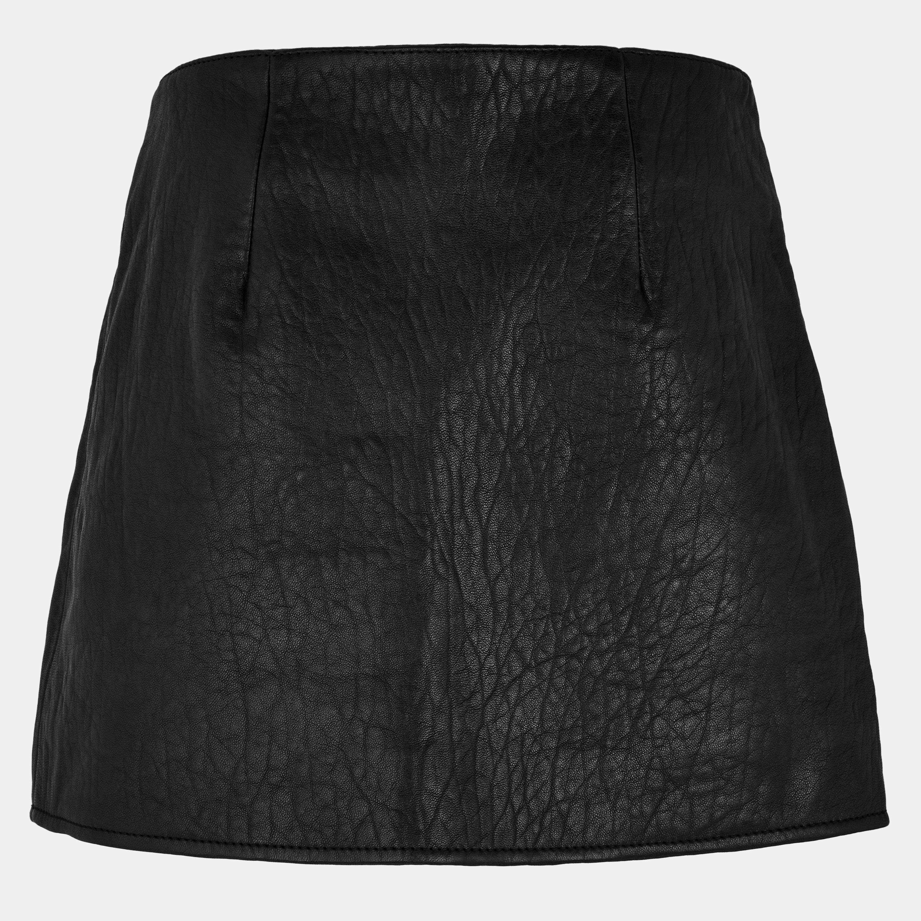 Jet Black - Represent - Women's Drive Luxurious Leather Skirt - 2
