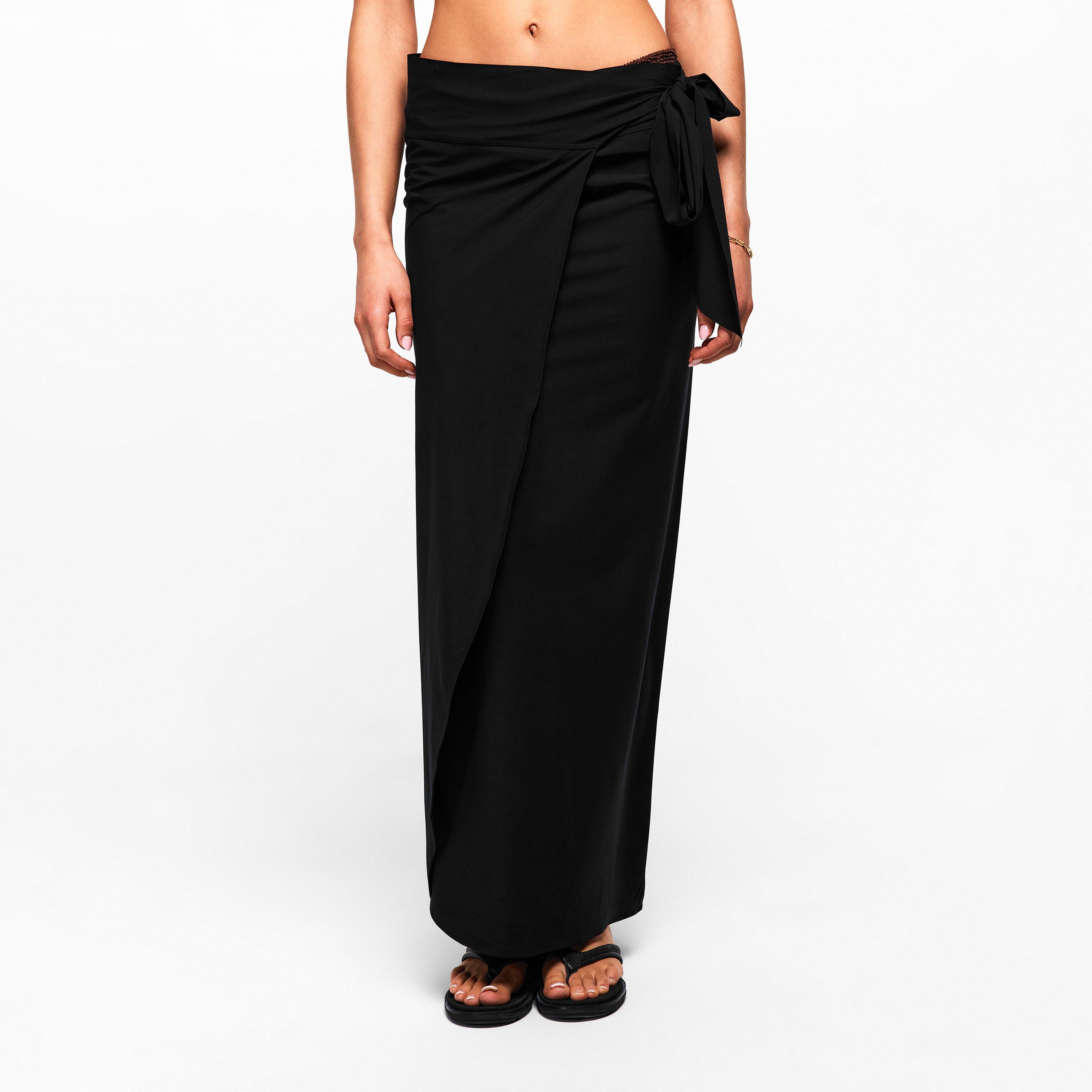 Black - Hunza G - Women's Maxi Sarong - 2