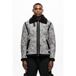 Good For Nothing DNA Shearling Jacket Grey