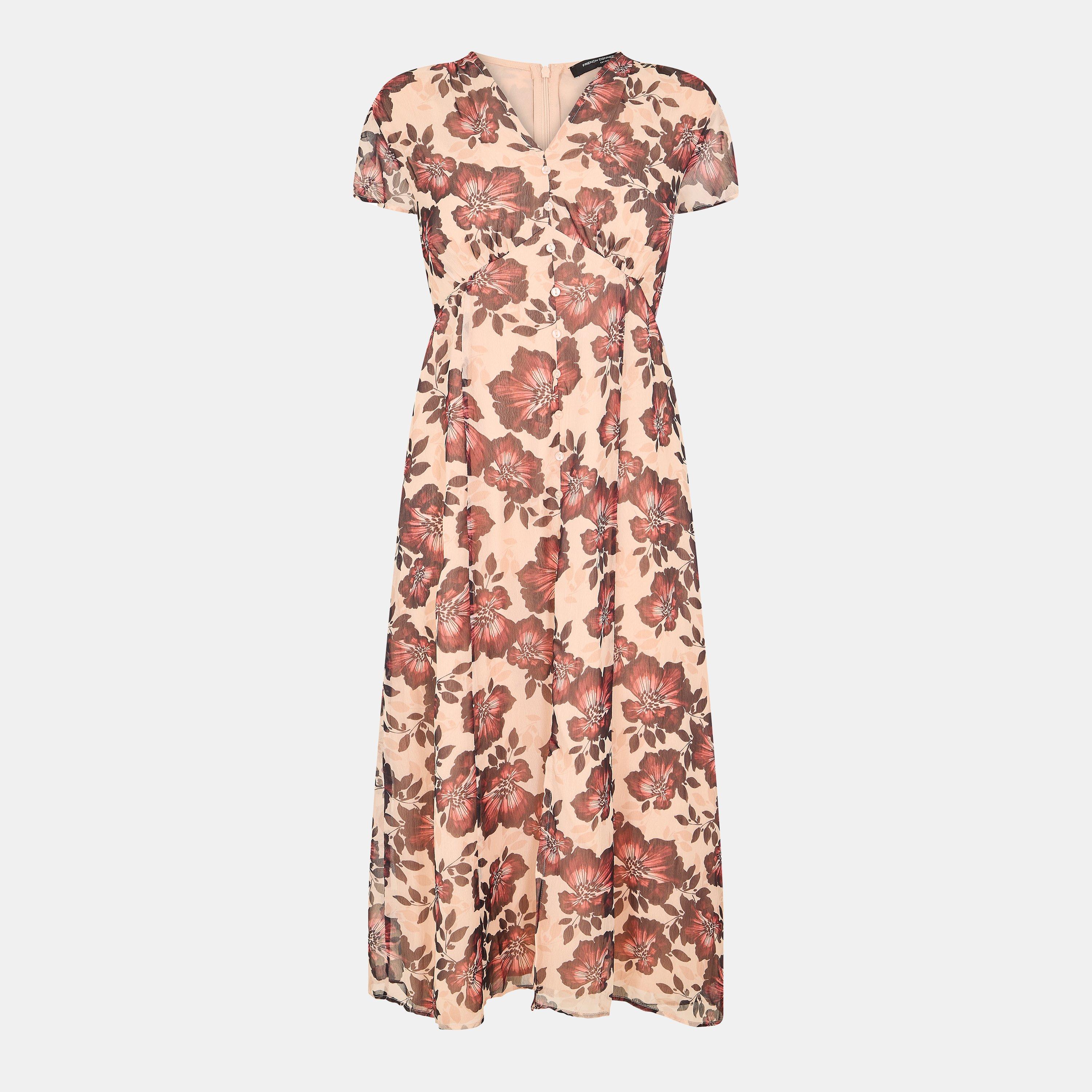 Cream Multi - French Connection - Women's Elyse A Line Dress - 1