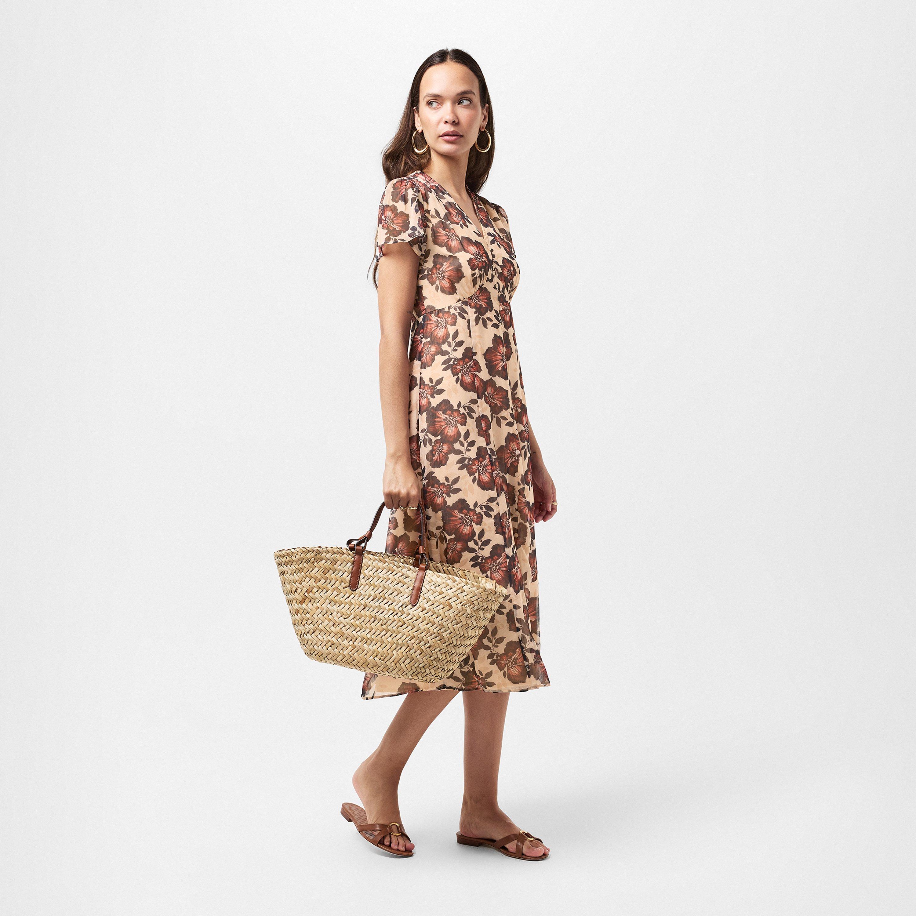 Cream Multi - French Connection - Women's Elyse A Line Dress - 6