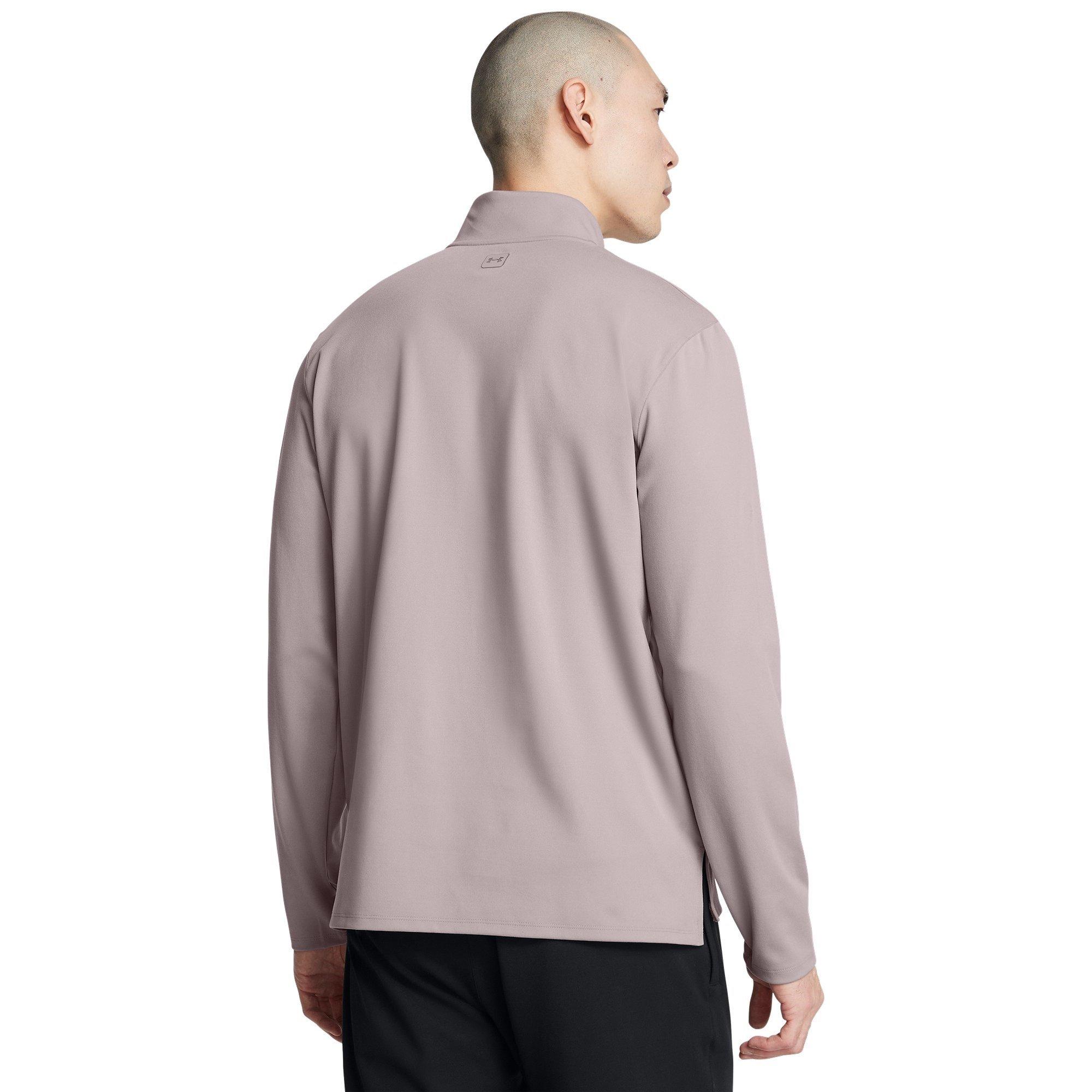 Grey - Under Armour - Meridian Quarter-Zip Fleece - 4
