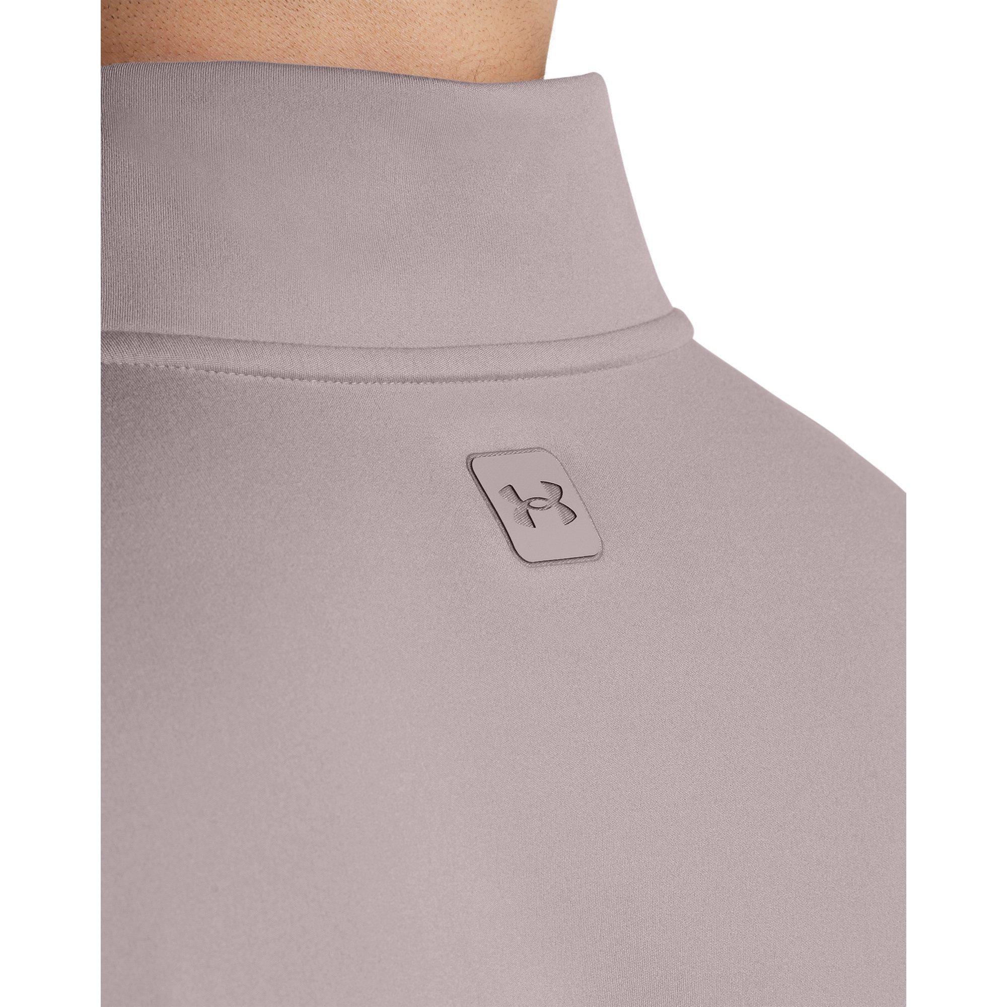 Grey - Under Armour - Meridian Quarter-Zip Fleece - 5