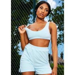 Missy Empire Velour Crop Top