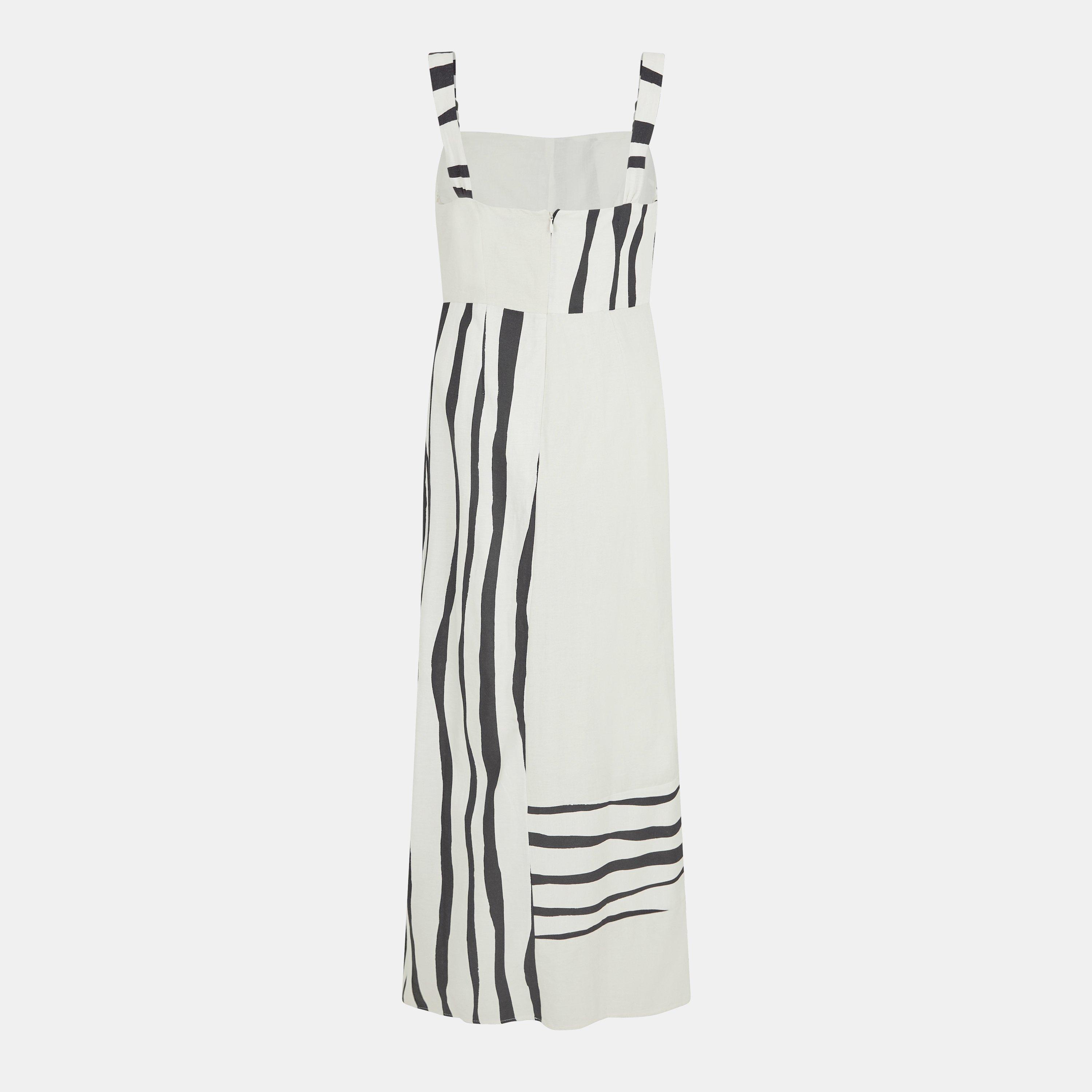 White-Black - French Connection - Women's Genevieve Maxi Dress - 2