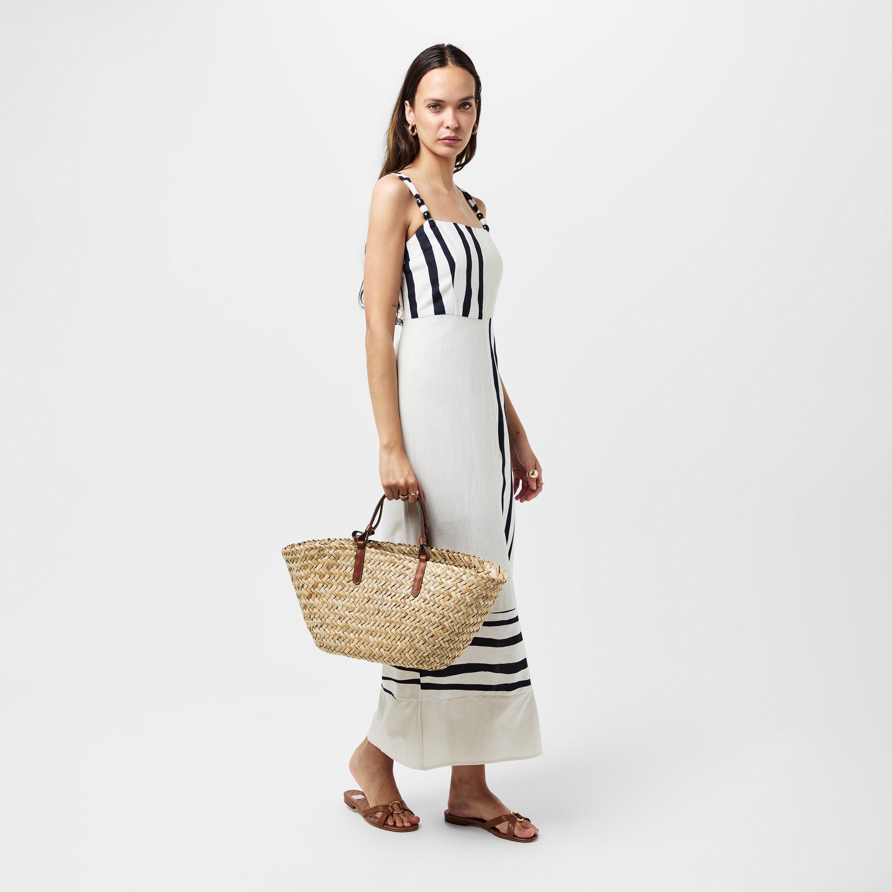 White-Black - French Connection - Women's Genevieve Maxi Dress - 6