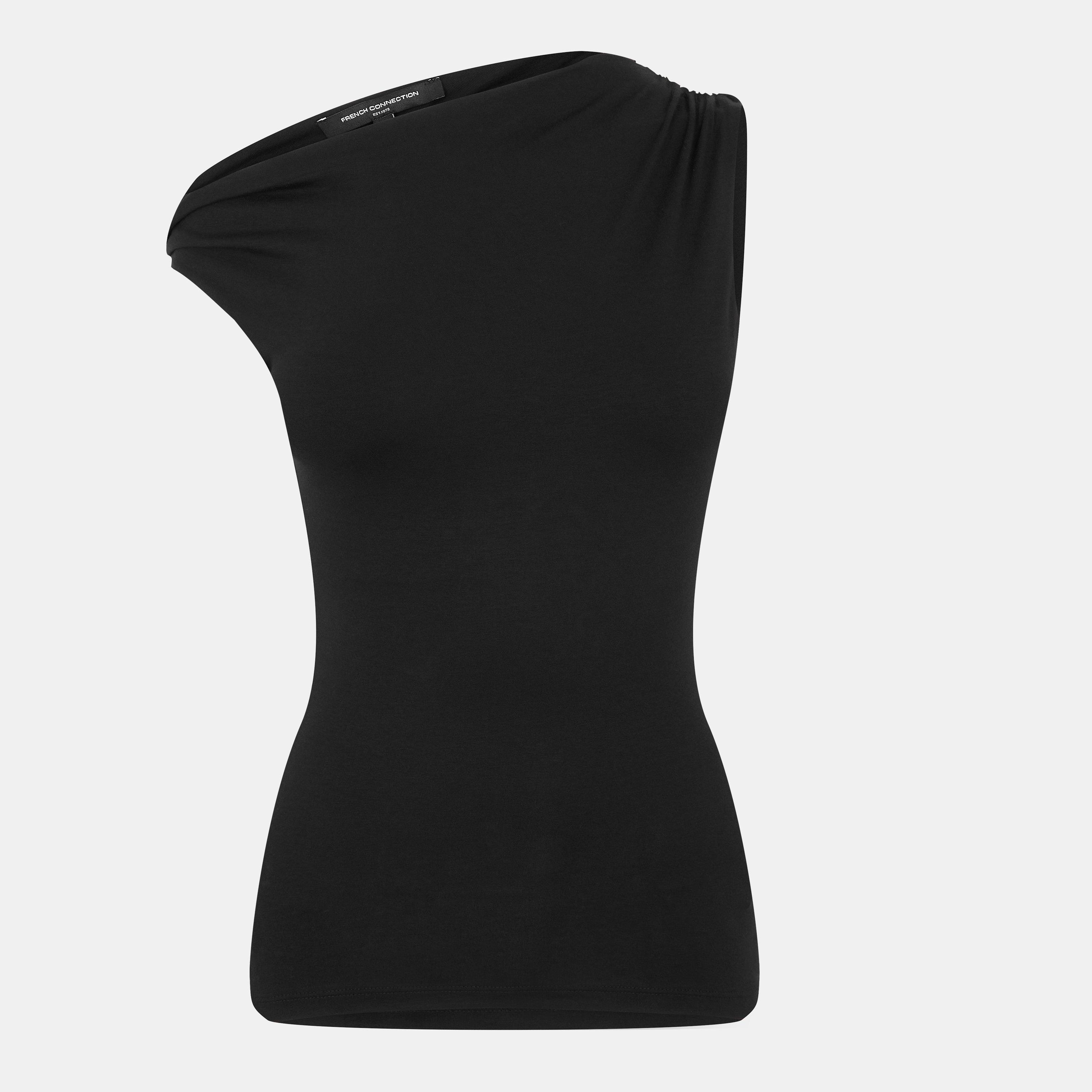 Black - French Connection - Women's Cut Out Top - 1