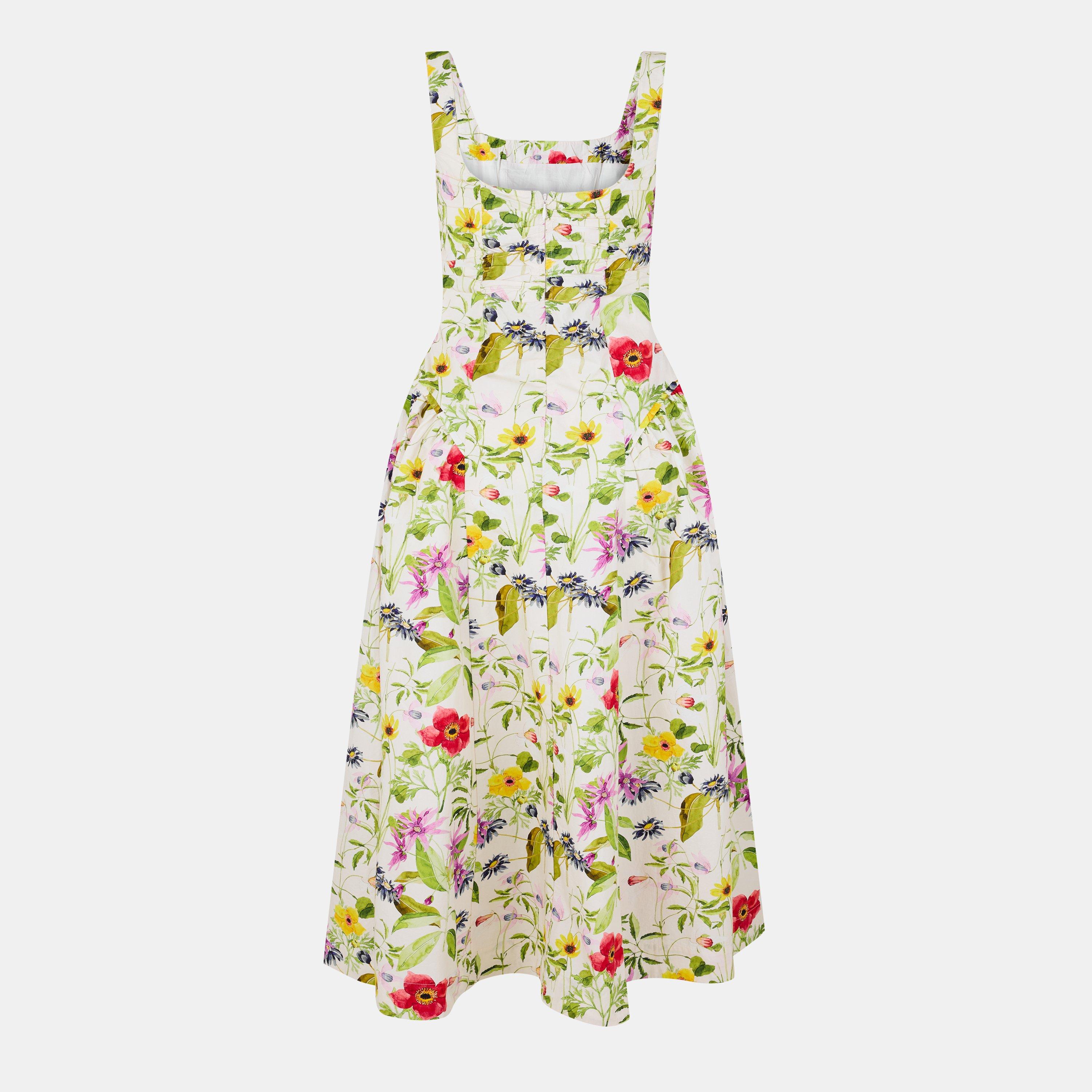 White Multi - French Connection - Women's Monica A Line Dress - 2