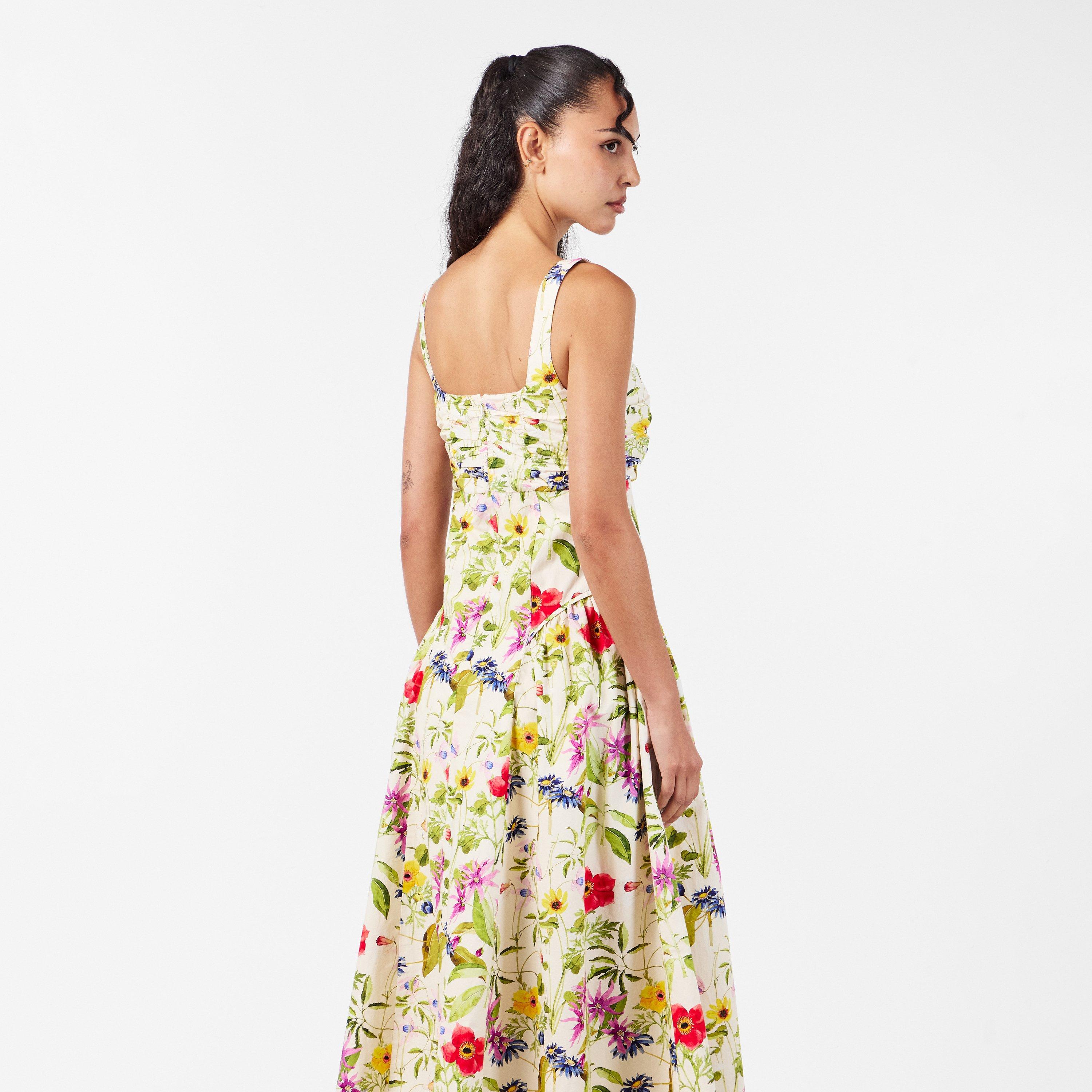 White Multi - French Connection - Women's Monica A Line Dress - 4