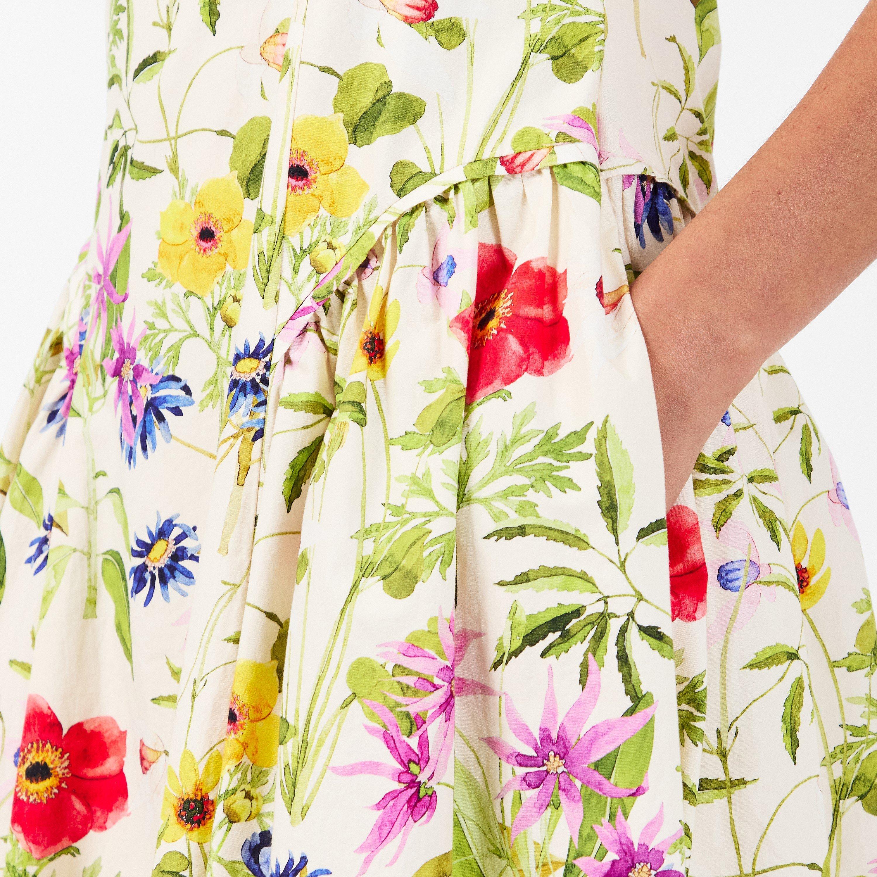 White Multi - French Connection - Women's Monica A Line Dress - 5