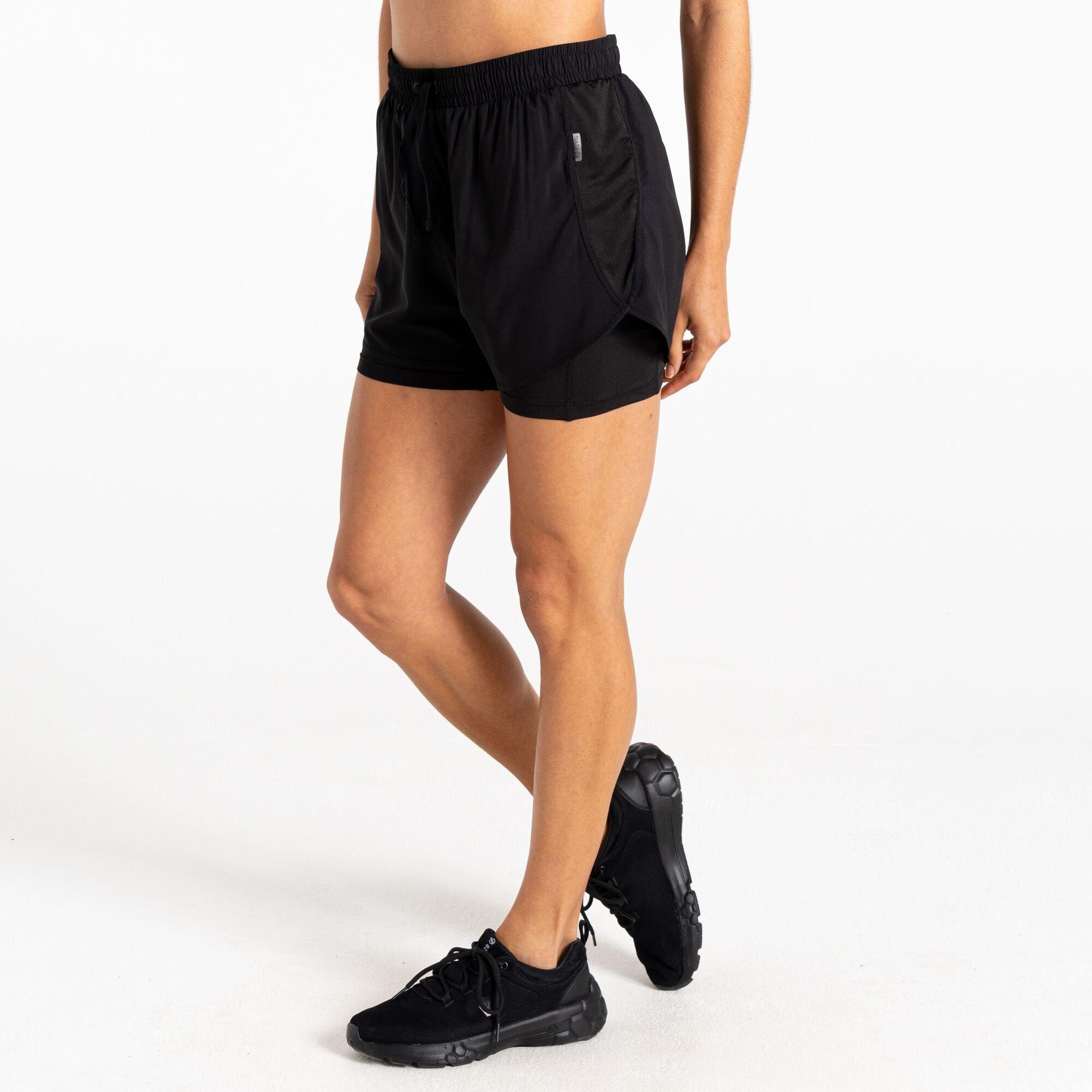 Black - Dare 2b - Women's Sprint Up Performance Running Shorts - 3