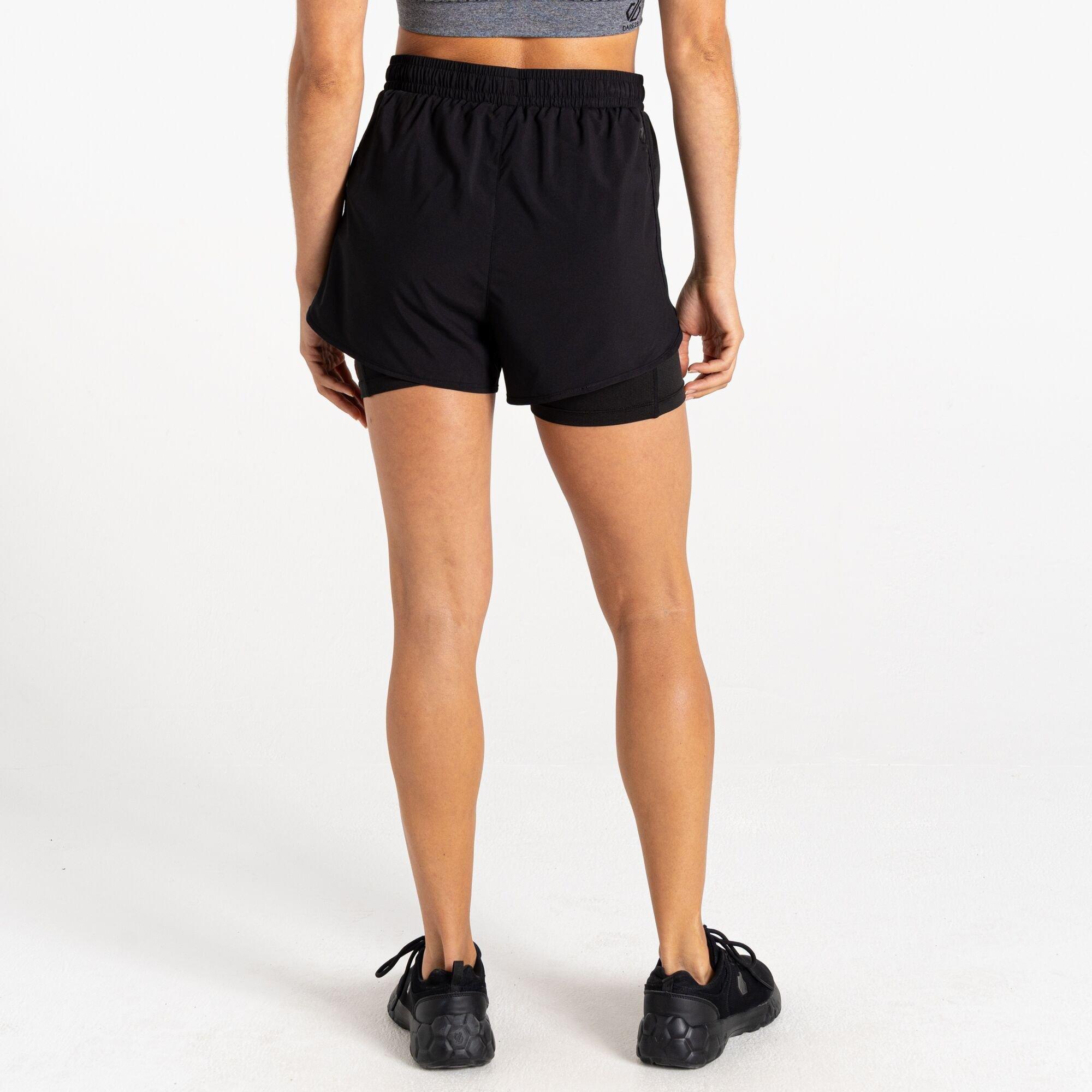 Black - Dare 2b - Women's Sprint Up Performance Running Shorts - 4