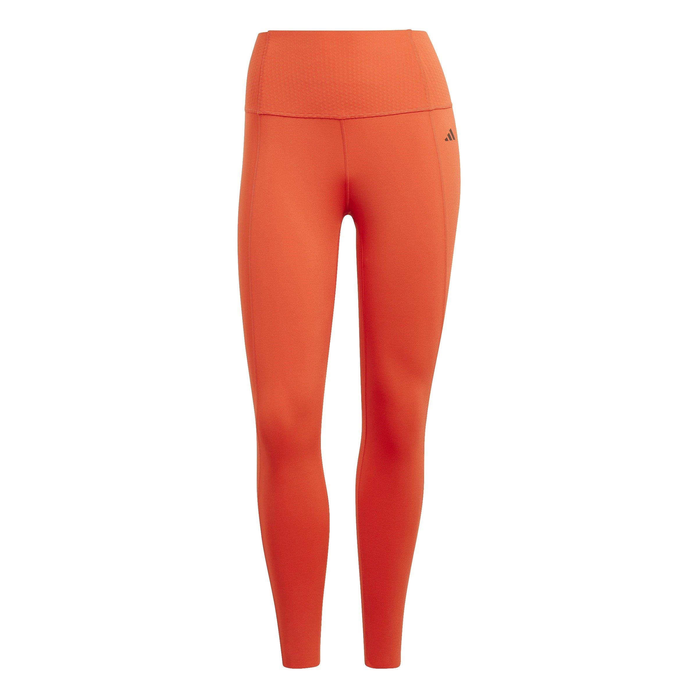 Adidas Women's Optime Power 7/8 Leggings - Red - 6 (XXS)