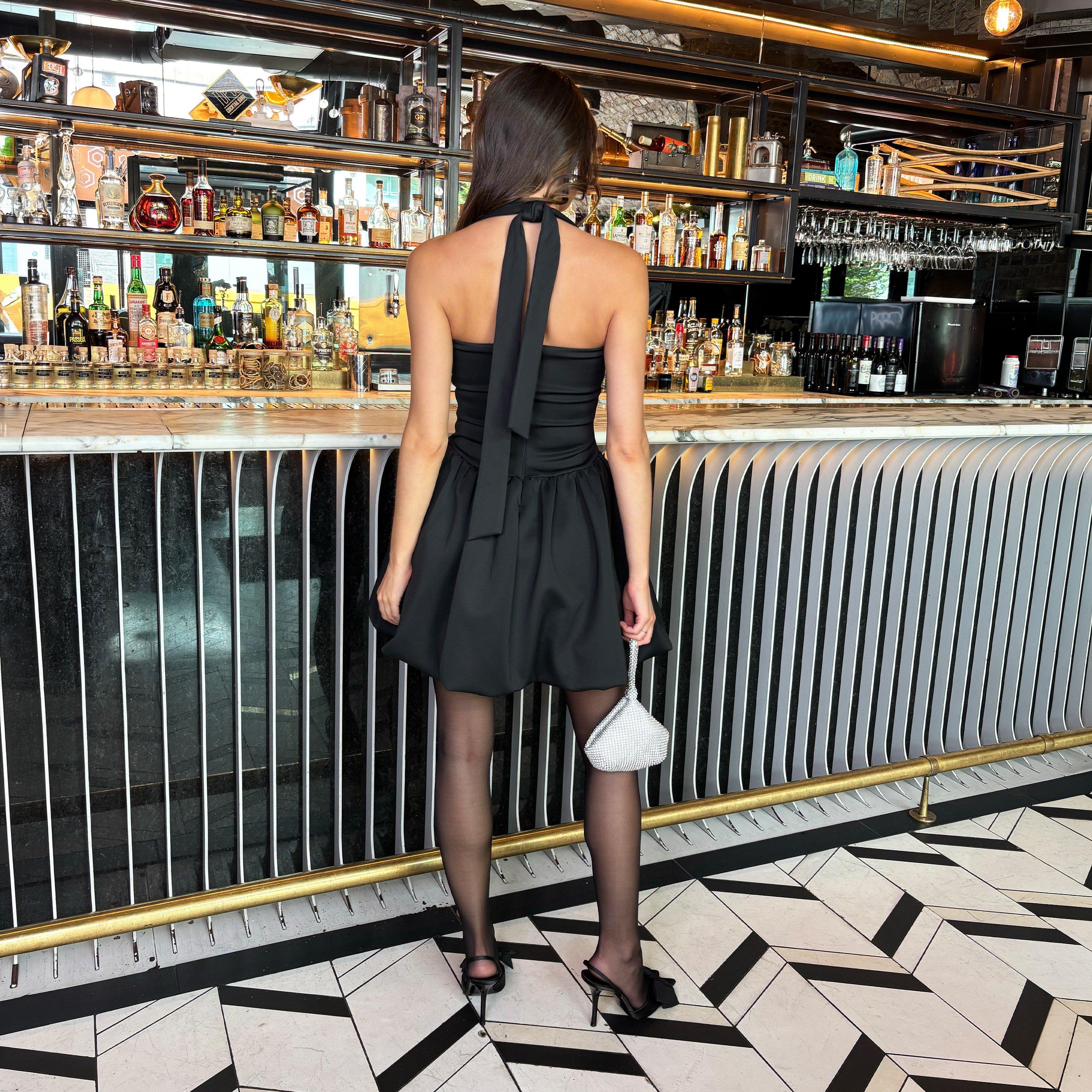 Black - AX Paris - AX Halter Neck Bubbl Ld99 - 3