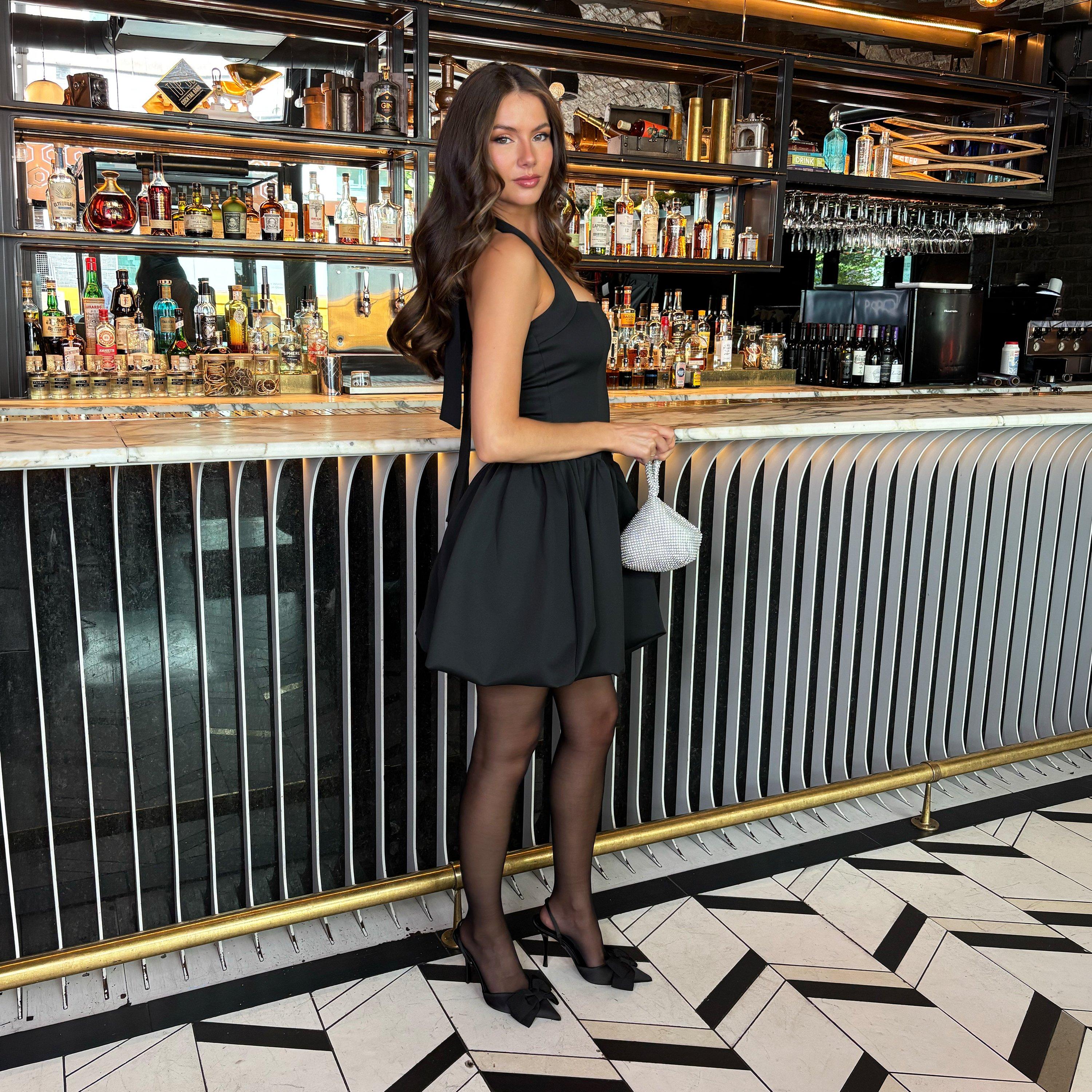 Black - AX Paris - AX Halter Neck Bubbl Ld99 - 4