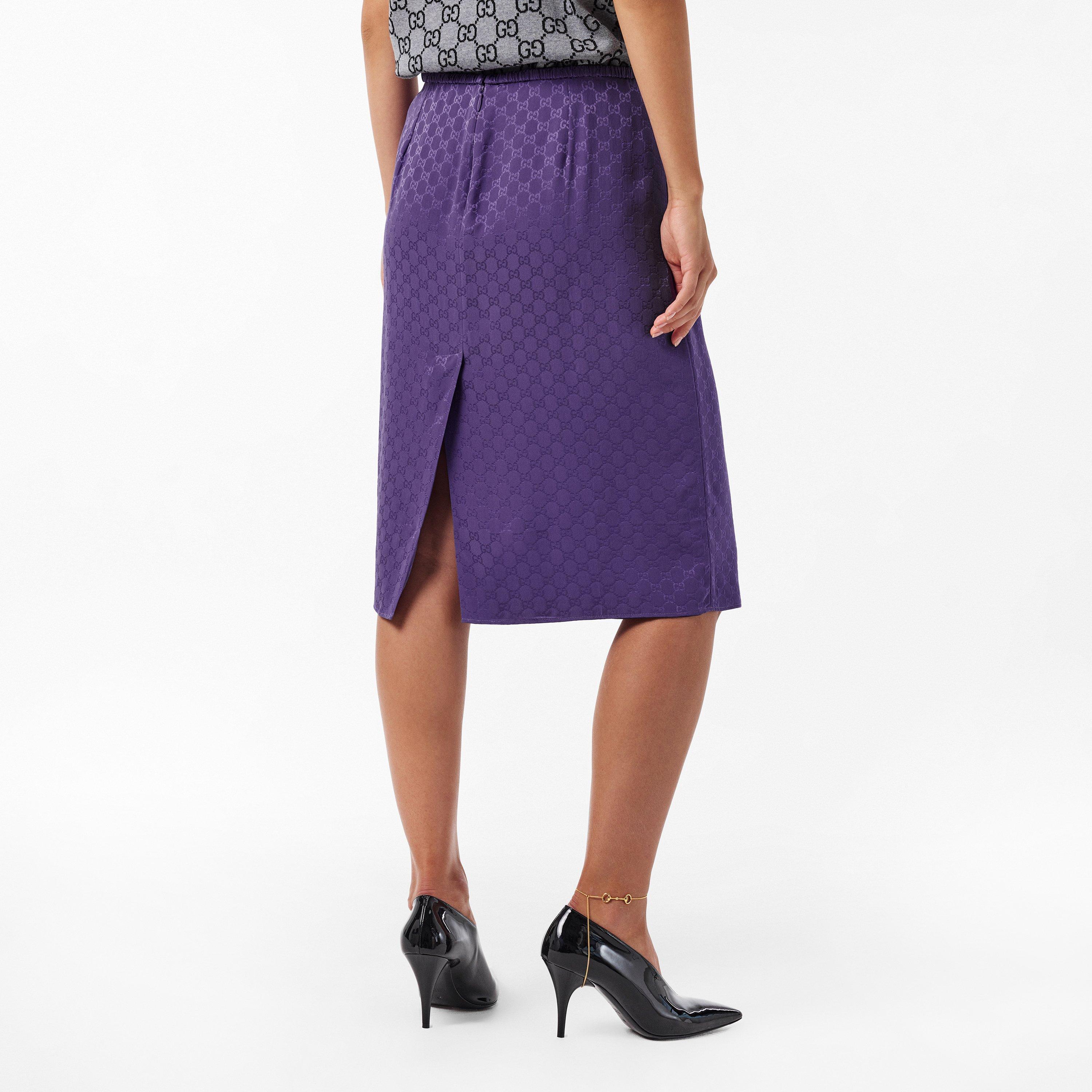 Magic Purple - Gucci - Women's Midi Skirt - 4