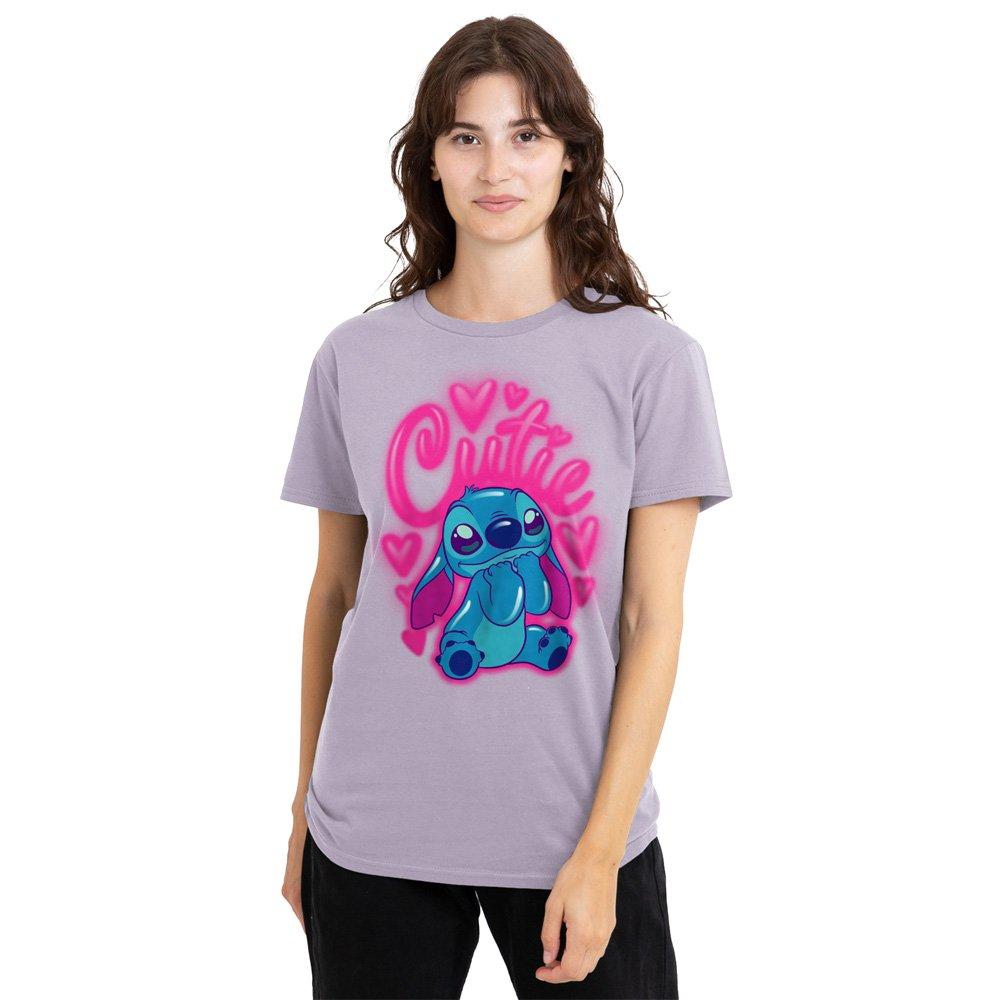 Lavender - Disney - Lilo And Stitch Airbrush Cutie Classic T Shirt So - 1