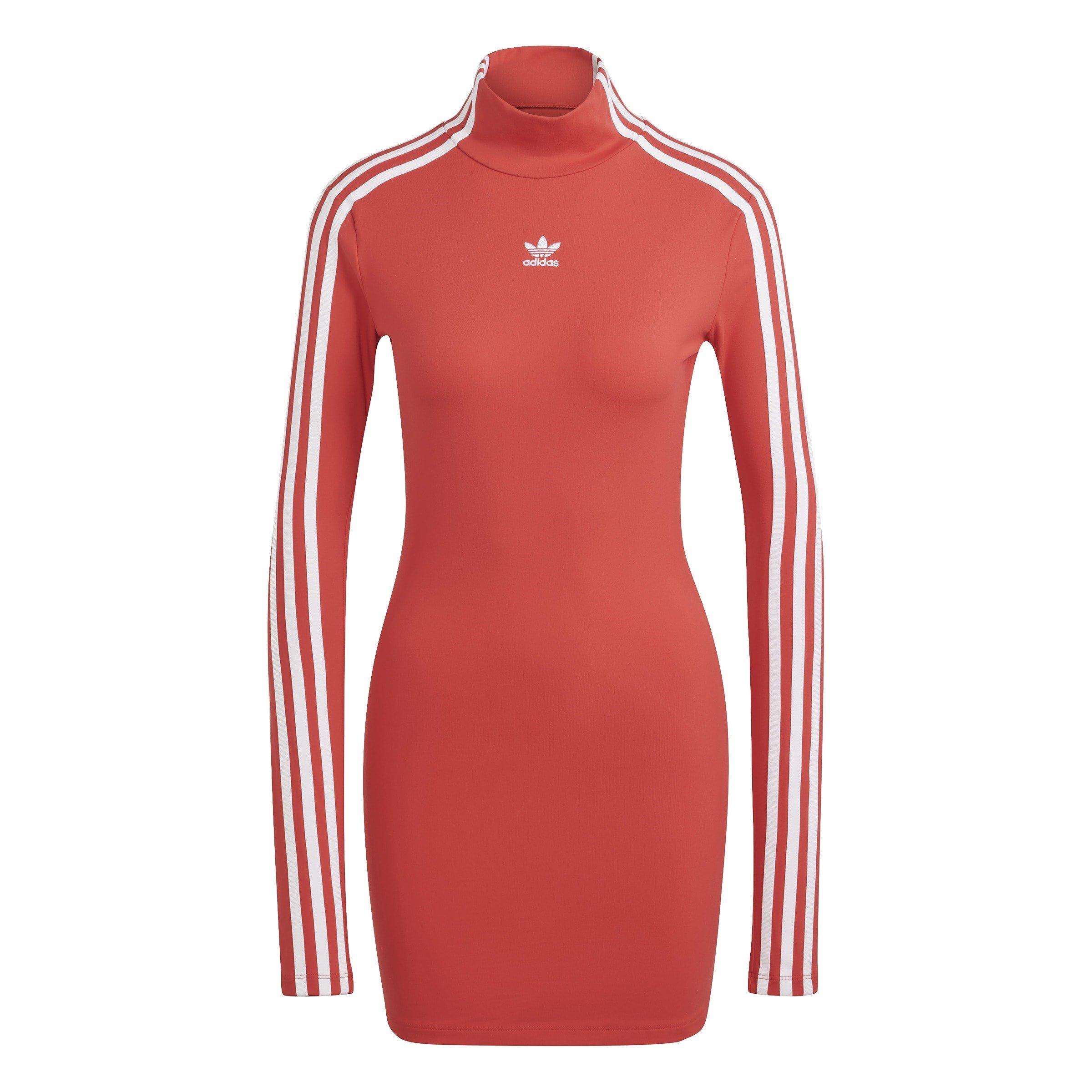Red - adidas Originals - Tight Cut Out Dress - 1