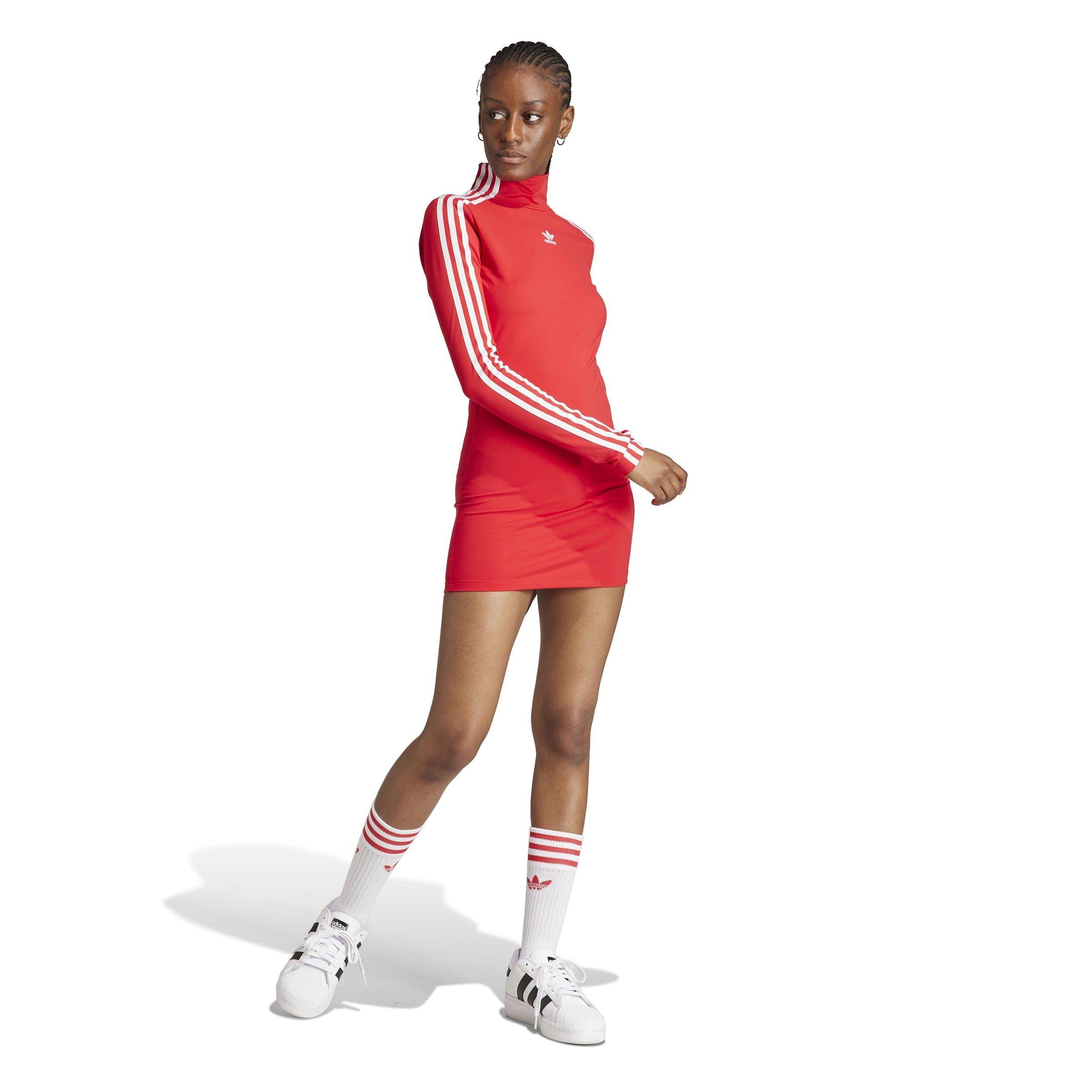 Red - adidas Originals - Tight Cut Out Dress - 4